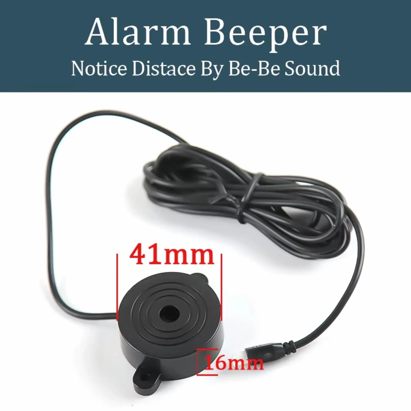 Sensor Ayuda Aparcamiento Kit De Sensor Estacionamiento para Automóvil con Zumbador, Sonda Indicadora Alerta Sonora con Radar De Respaldo, 4 Sensores De 22 Mm Y 12 V Radar Parking Sensor(Plata)