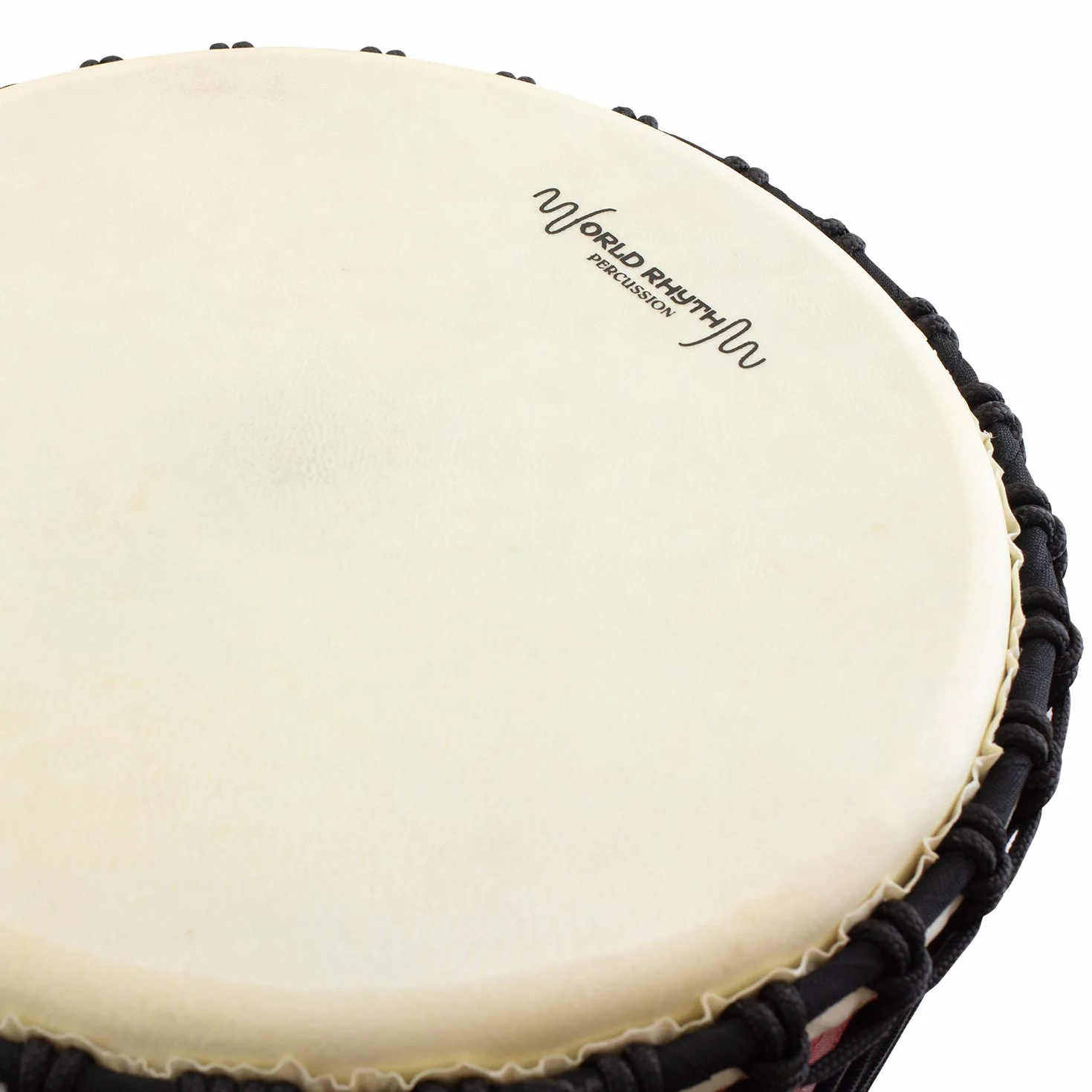 MDJ003-RD - Djembe con parche de piel cabra color rojo (12")