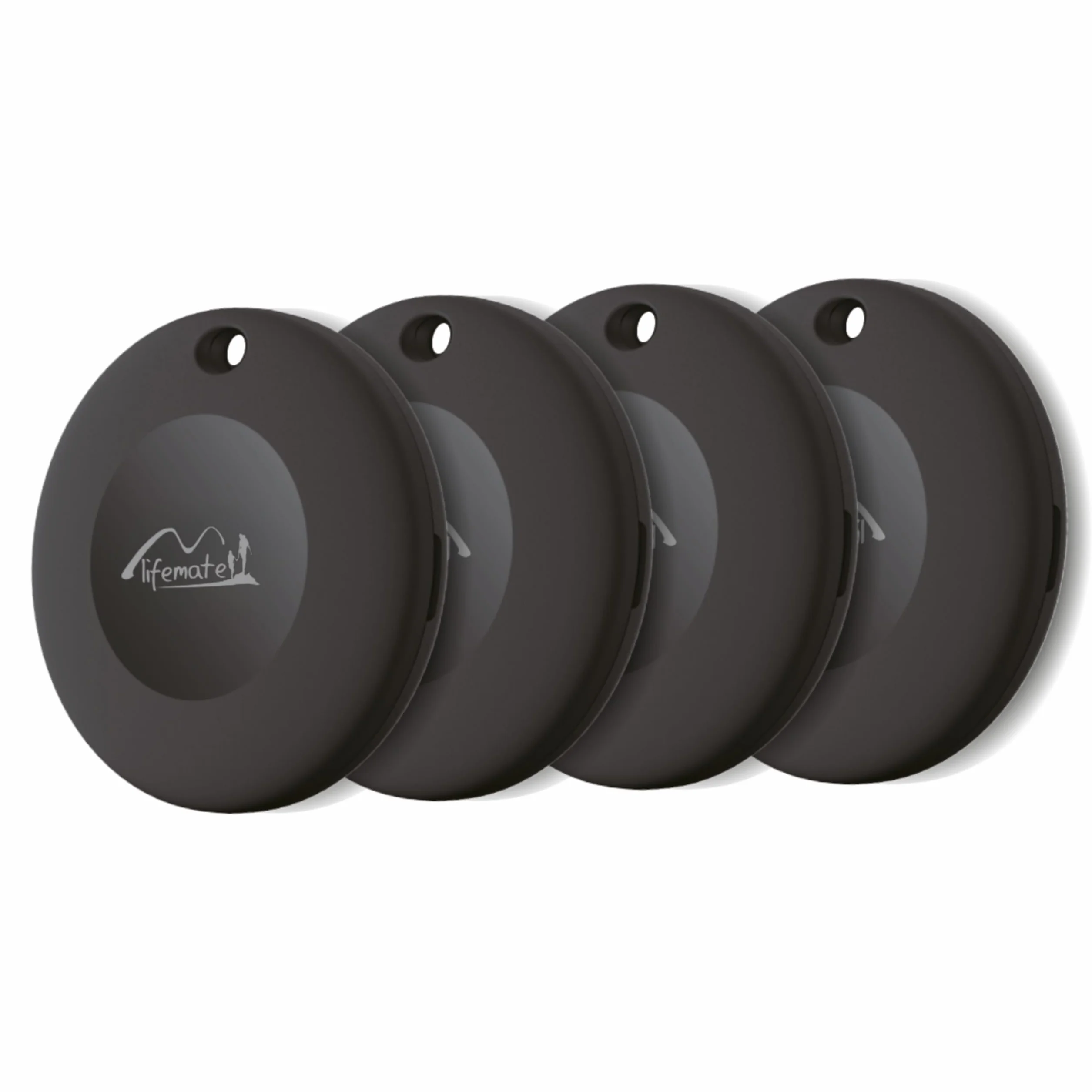 Lifemate Life Tag para Android 4-Pack, Air Tag Android Compatible con Localizador de Google, Rastreador Bluetooth Impermeable IP67 con Batería Larga Duración y Diseño Compacto