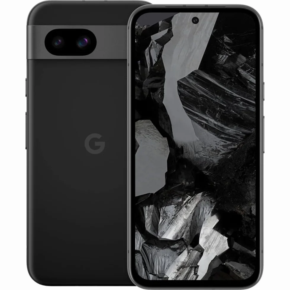 Google Pixel 8A Teléfono Android desbloqueado con IA, cámara Pixel avanzada y batería de 24 horas, obsidiana, 128 GB (renovado)