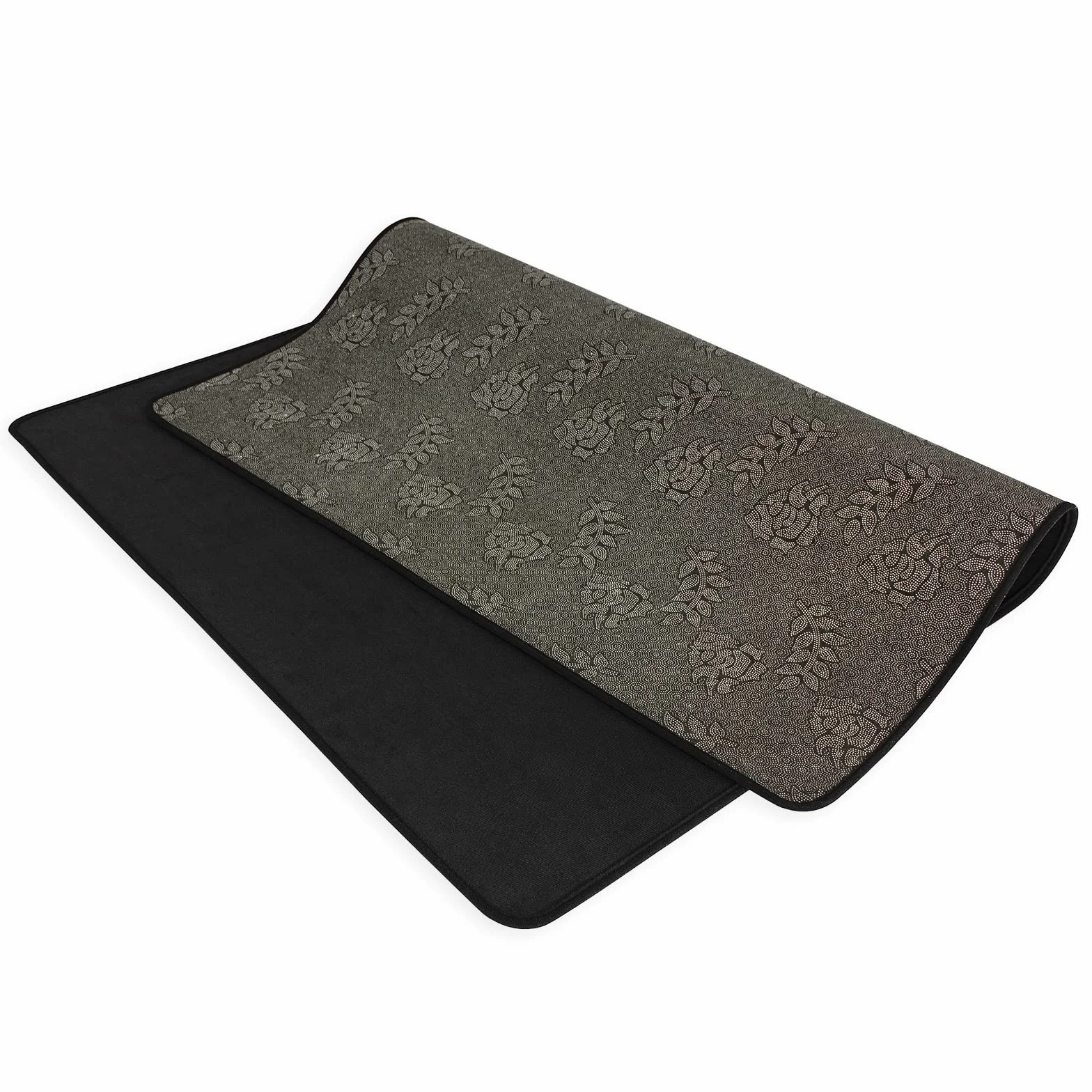 IBVIVIC Alfombra para batería de 160 x 120 cm, kit profesional de batería de jazz electrónico, rectangular, para tambor de bajo, tambor y otros instrumentos, color negro