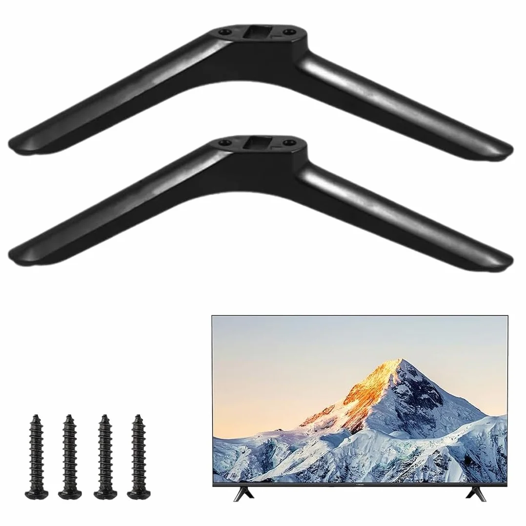 YAYNO Patas TV Universales para Soporte de TV 32 Pulgadas Base Repuesto ABS con Tornillos Montaje