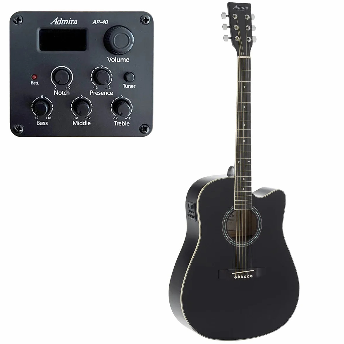 Acústica ADMIRA TENNESSEE brillo negra