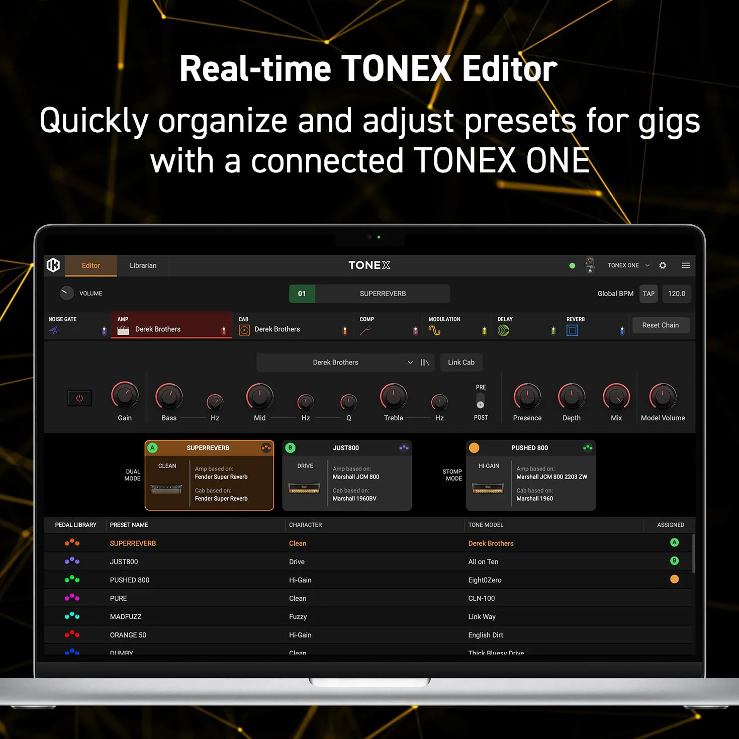 IK Multimedia Micropedal TONEX One AI multiFX: modelo Tone cualquier amplificador de guitarra eléctrica, pedal de guitarra, pedal de distorsión, pedal de overdrive u otros efectos de guitarra