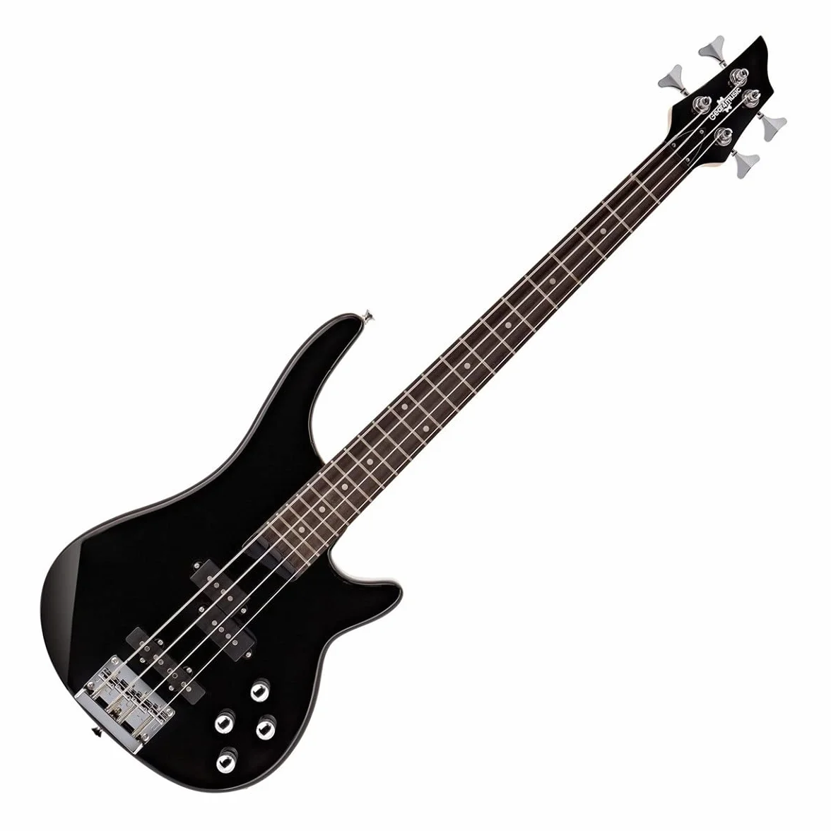 Gear4music Bajo Chicago color negro 3/4 tamaño