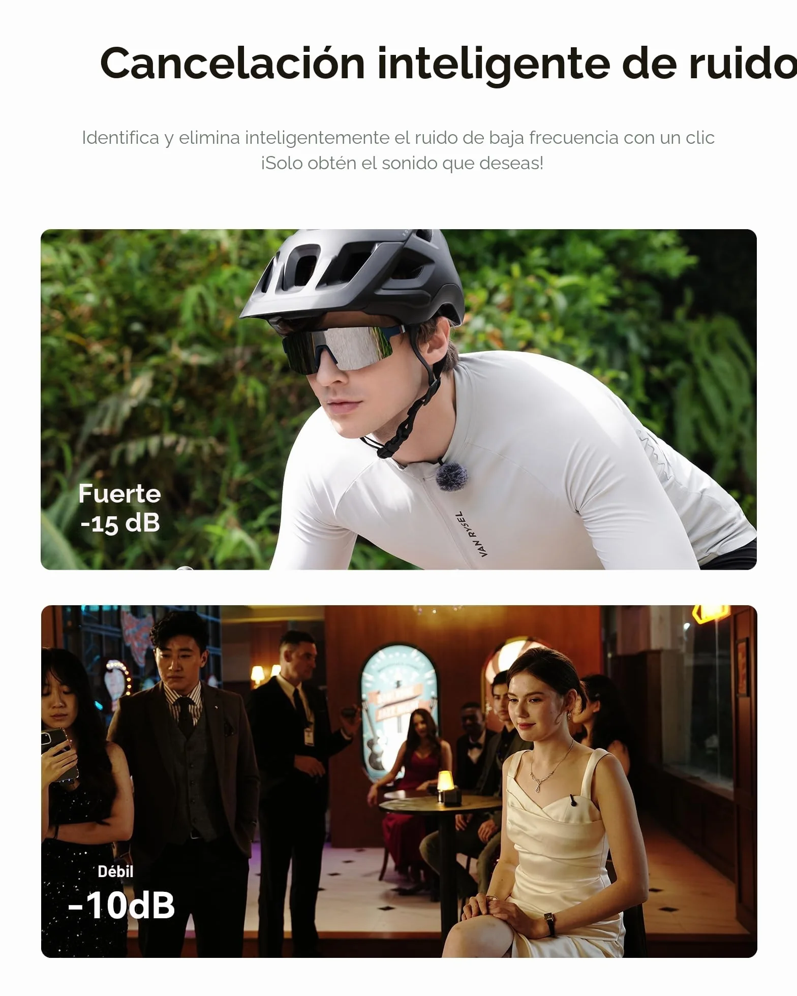 Hollyland Lark M2S Micrófono InalámbricoType C para iPhone 15,16, Android, Alcance 300 m, Clip de Titanio, ENC, Duración 30H, Micrófono Lavalier para Livestreaming Vlog (2TX+1RX)