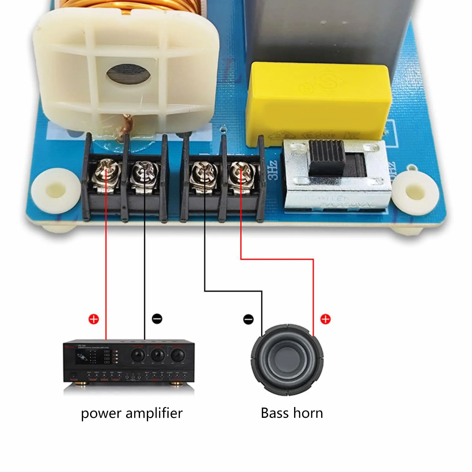 Bass Subwoofer Separador de Frecuencias Profesional 1200W 410Hz