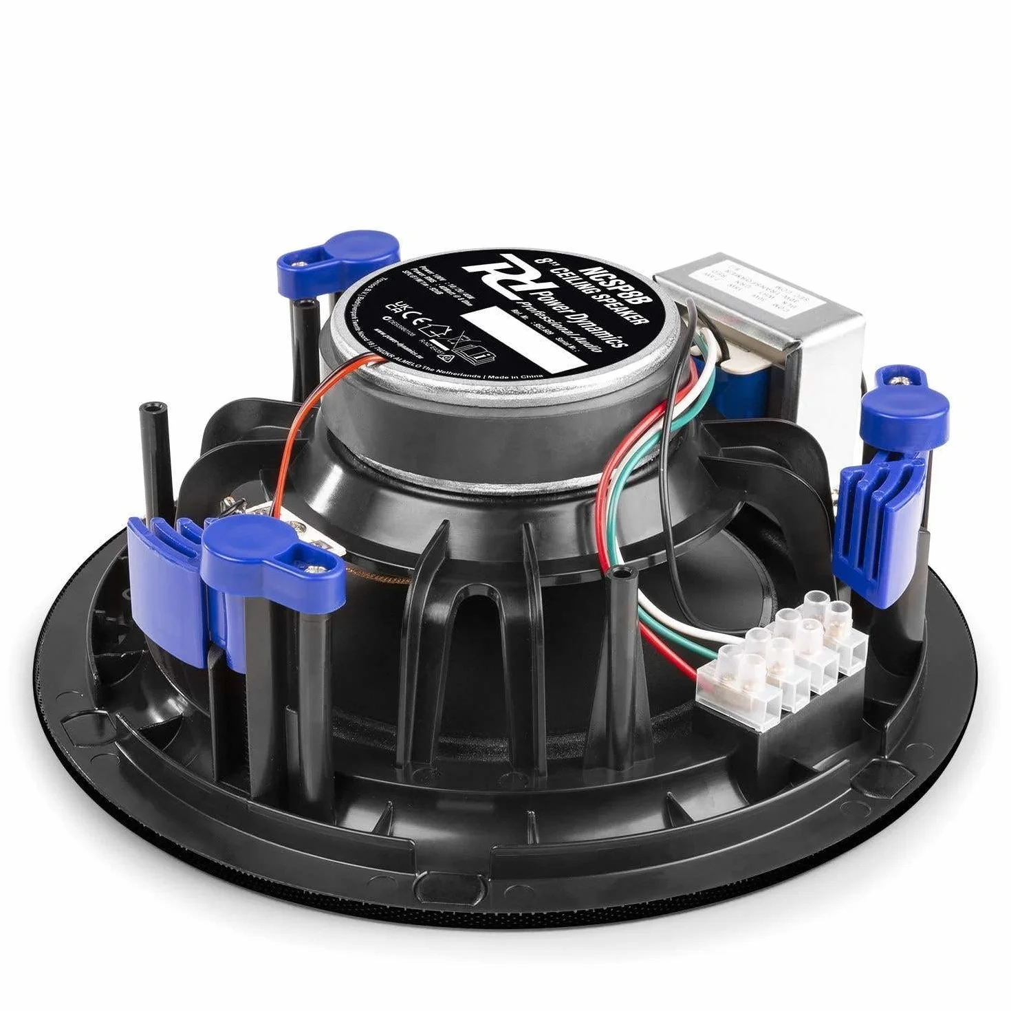 Power Dynamics NCSP8B Altavoz de Techo 100V 8 Pulgadas 40W Rejilla metálica