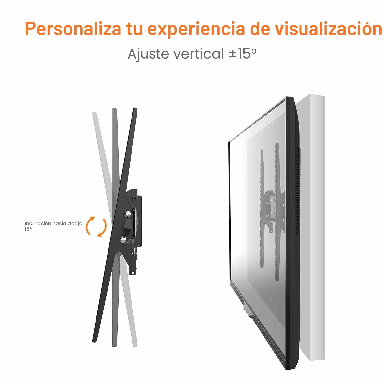 GRIFEMA GB1004-2 Soporte TV de Pared Articulado Inclinable 26"-65" VESA 400x400mm 50kg