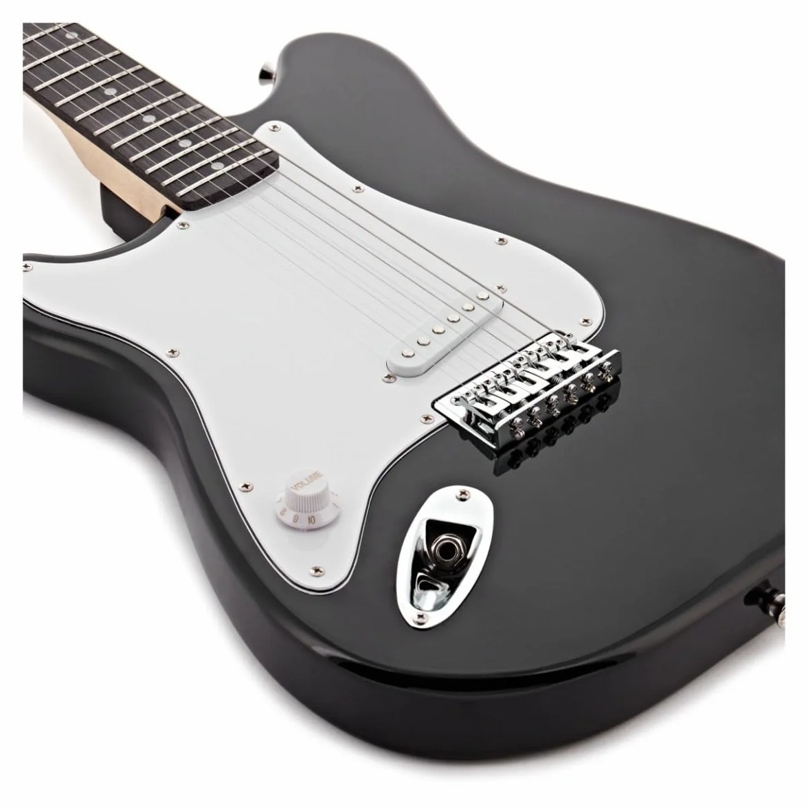 VISIONSTRING Left Handed Electric Guitarra and Amp Starter Kit 4/4 Full Size Guitarra para principiantes Negro
