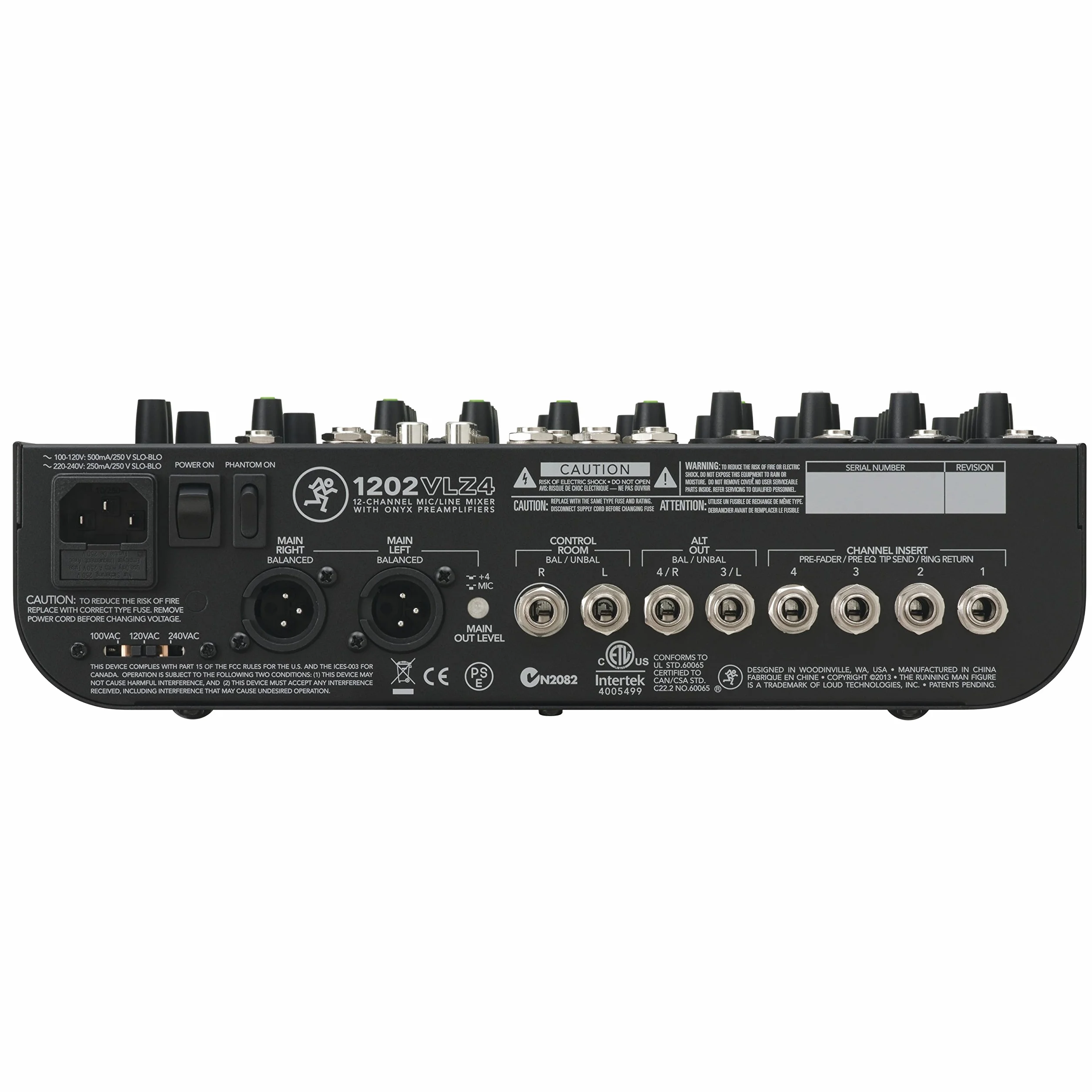 MACKIE 1202VLZ4 Mezclador Compacto Analógico de 12 Canales Con Legendarios Preamplificadores de Micrófono Onyx
