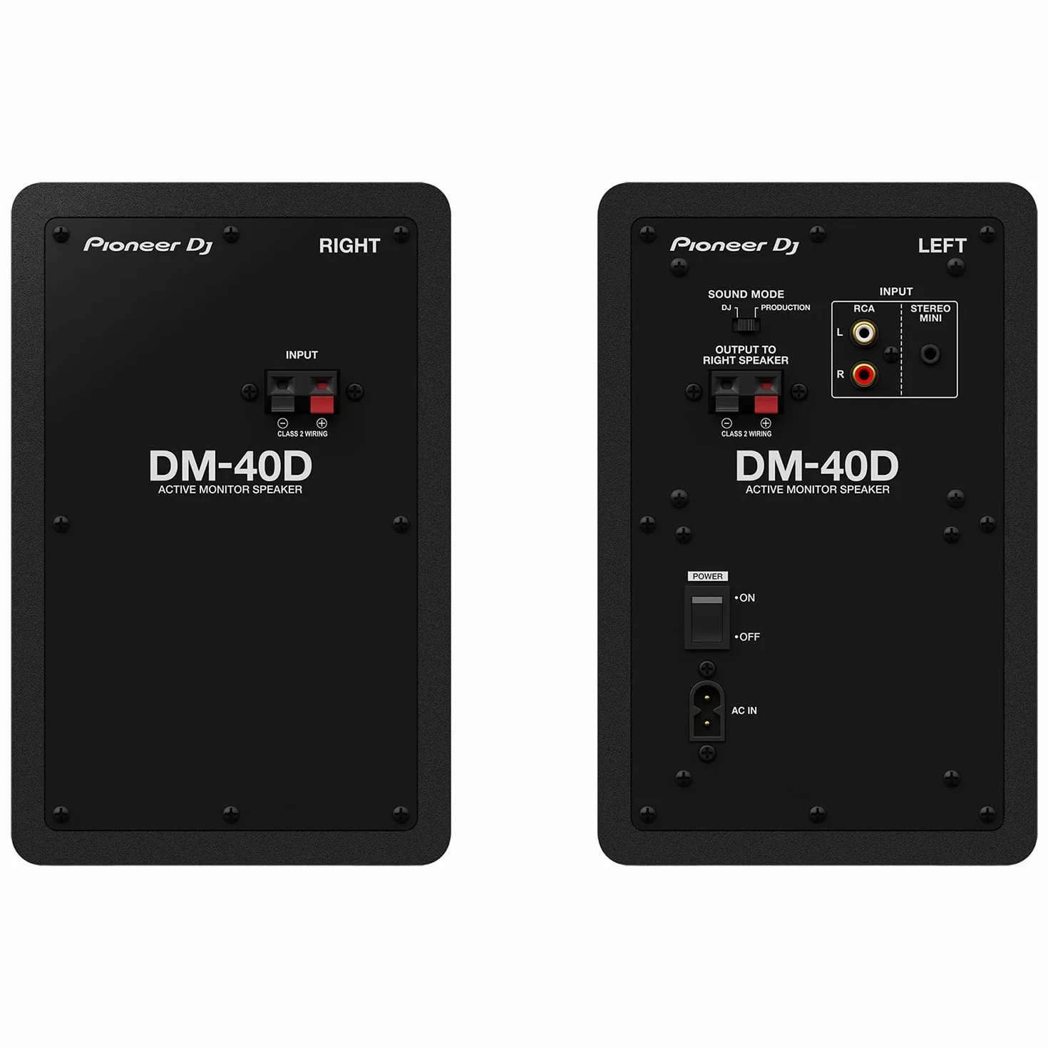Pioneer DJ DM-40D Altavoz de Monitor Activo de Escritorio de 4 Pulgadas - Negro
