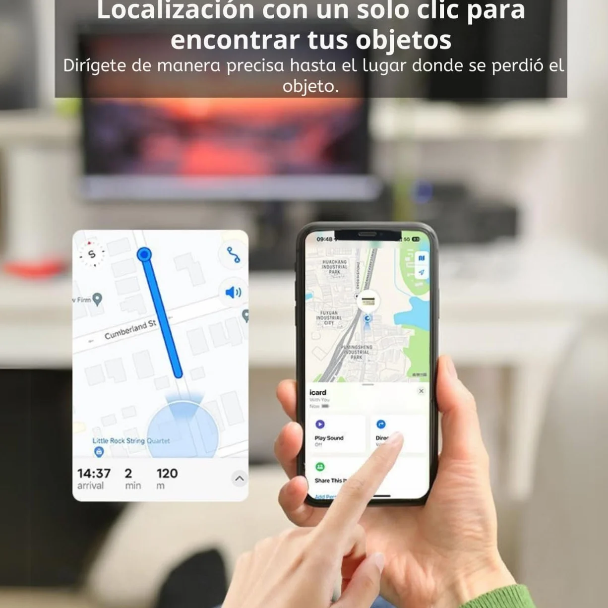 Pack 4 Air Smart Tag Apple Solo iOS Rastreador GPS Mini Bluetooth Localizador iPhone Tracker