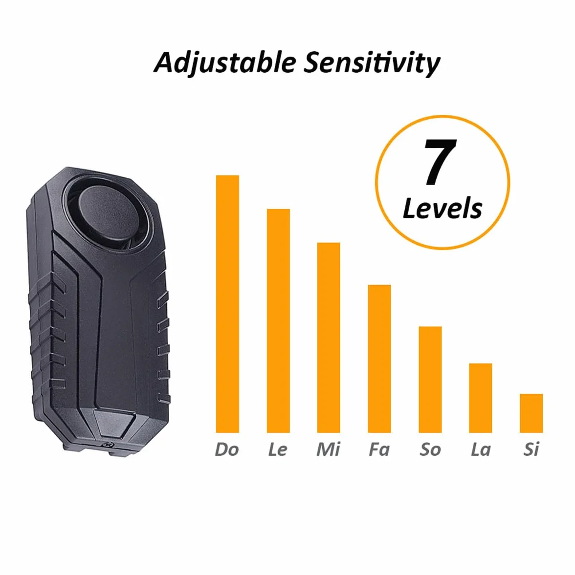 Alarma de Bicicleta Actualizada Sensor de Movimiento de Vibración Inalámbrico a Prueba de Agua Antirrobo 113dB con Control Remoto para Bicicletas Motocicletas Coche Scooter Vehículos