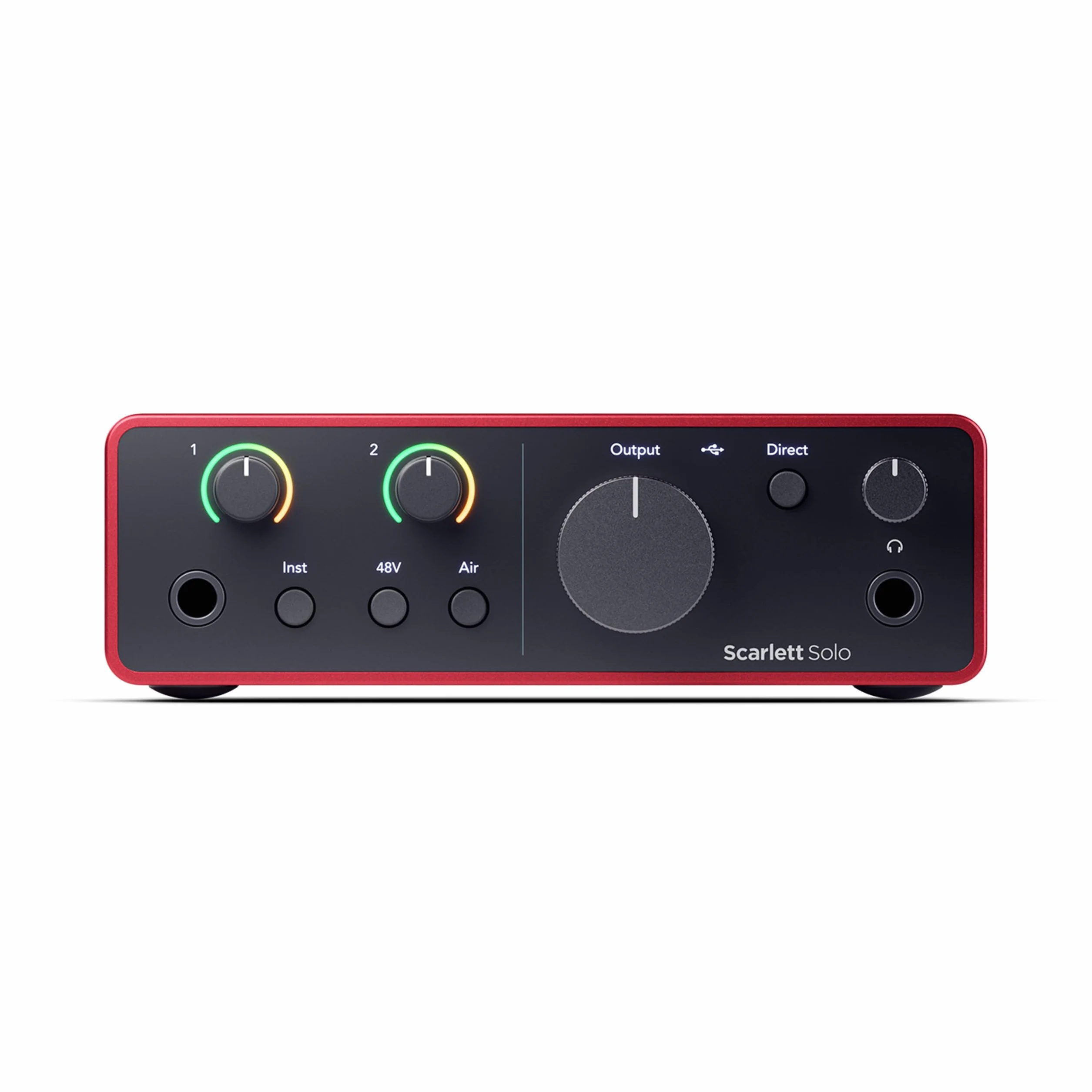 Focusrite Scarlett Solo 4.ª gen. interfaz de audio USB para guitarristas, cantantes o productores. Grabación con sonido de estudio y alta fidelidad y todo el software que necesitas