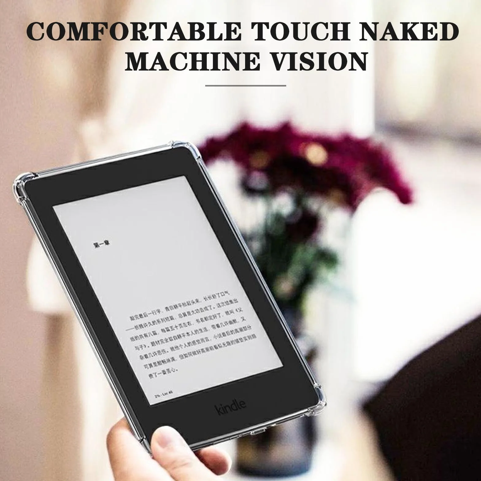 Funda transparente para Kindle de 11ª generación 2022 de 6 pulgadas, funda transparente de TPU suave, ultra delgada, protección ligera y duradera