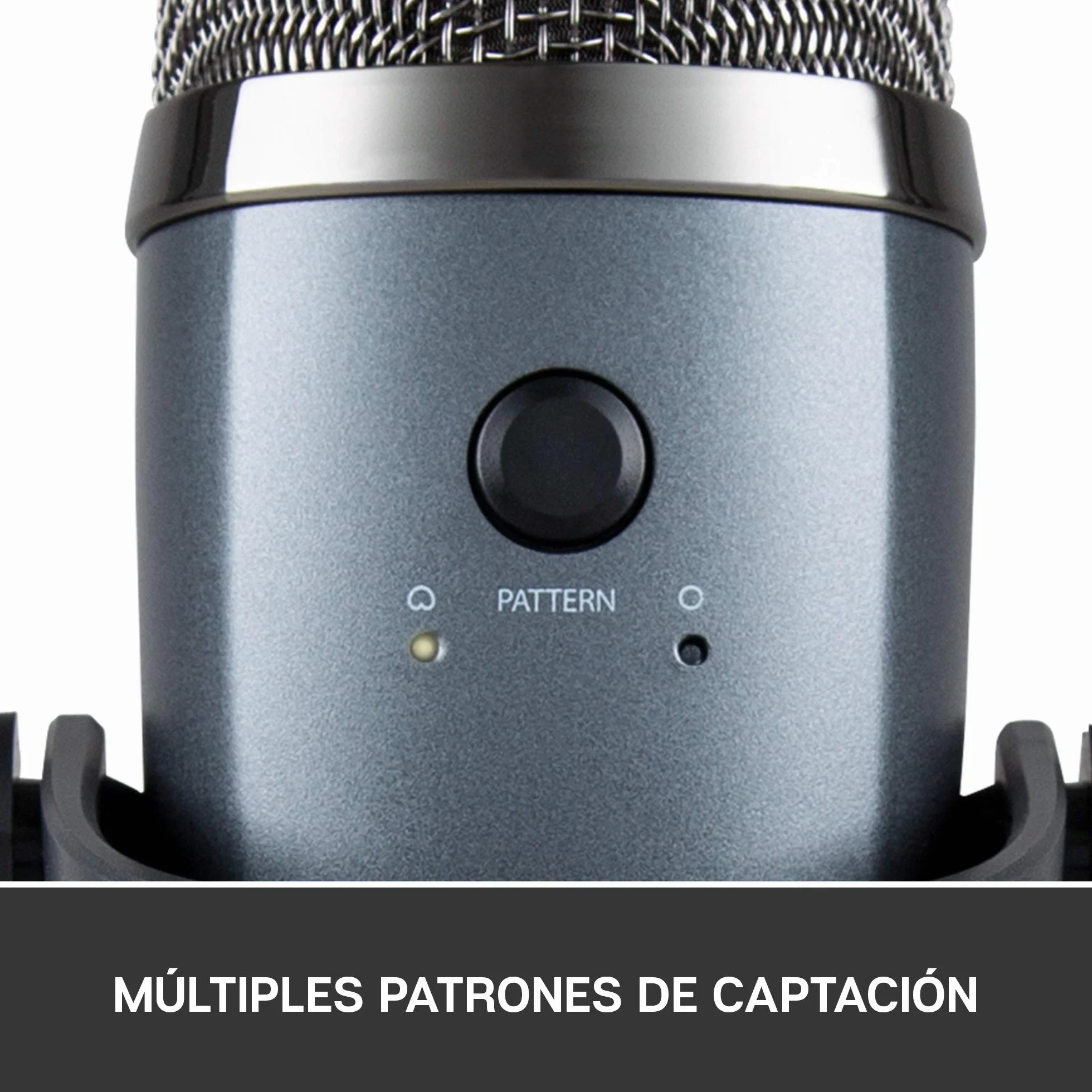 Logitech for Creator Blue Yeti Nano - Micrófono de condensador USB Premium, Grabación, Streaming, Gaming, Podcasting, PC, Mac, Efectos Blue VO!CE, Cardioide y Omnidireccional, Sin Latencia, Gris