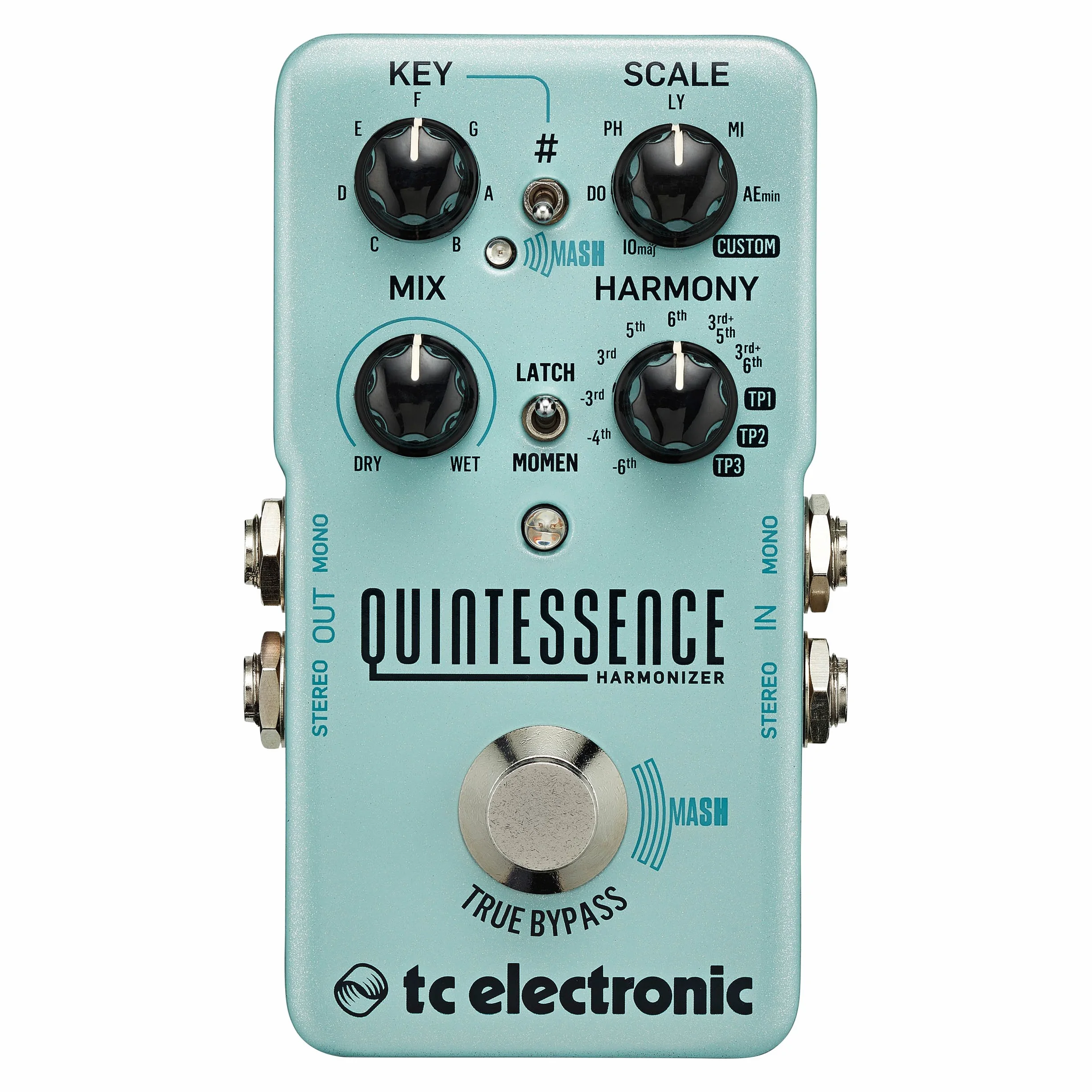 TC Electronic QUINTESSENCE HARMONY Excepcional armonizador inteligente de doble voz con interruptor de pie MASH innovador