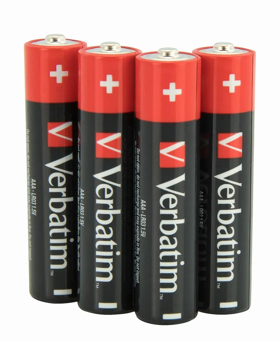 VERBATIM Pilas alcalinas AAA Premium I 1,5V I AAA-LR03 Micro I Pilas AAA I Pilas para Reproductor de MP3, cámara, Control Remoto, rasuradora y más I Pila alcalina Premium I 8 Unidades