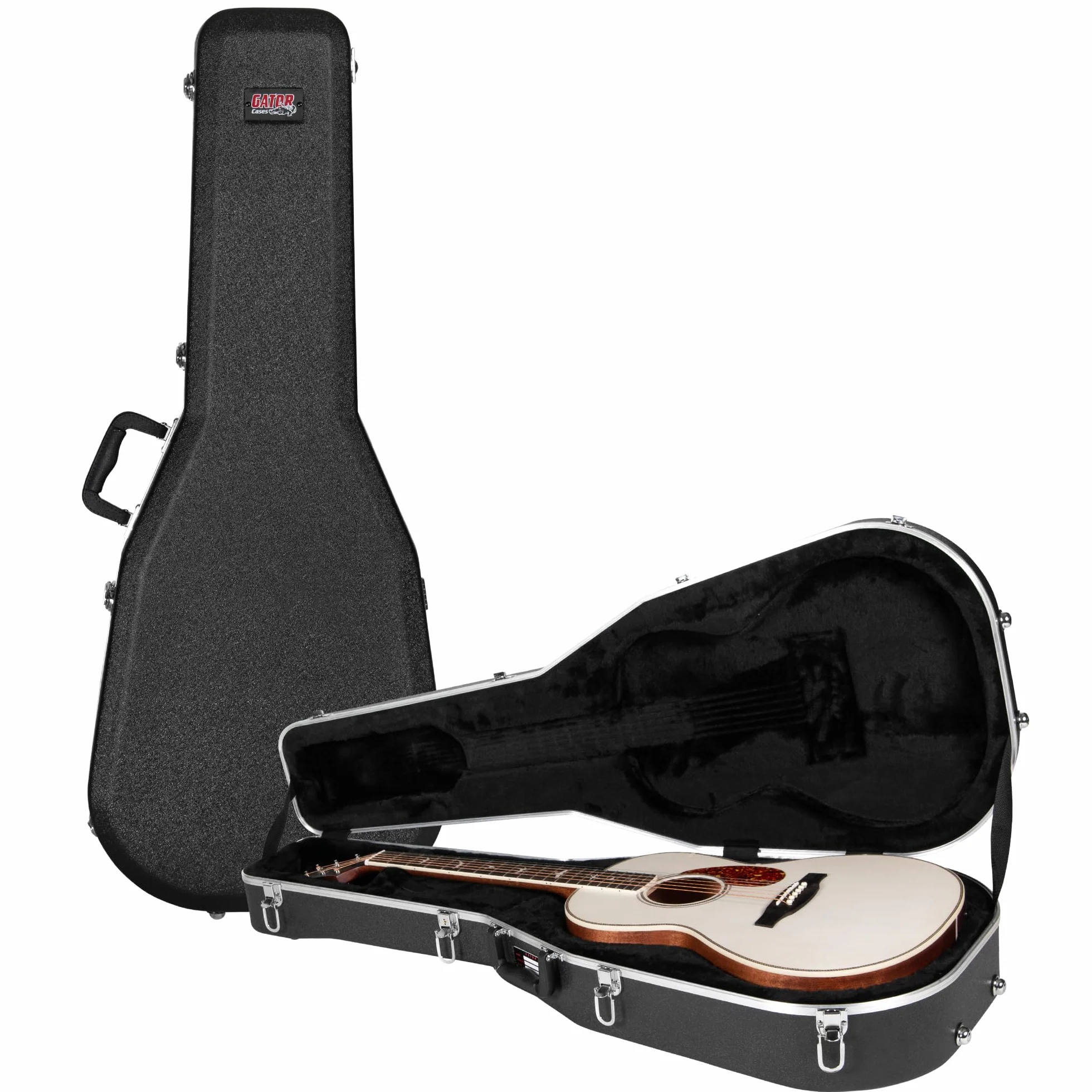 Gator Cases Estuche Ligero Moldeado en ABS para Guitarras Estilo Parlor; (GC-Parlor)
