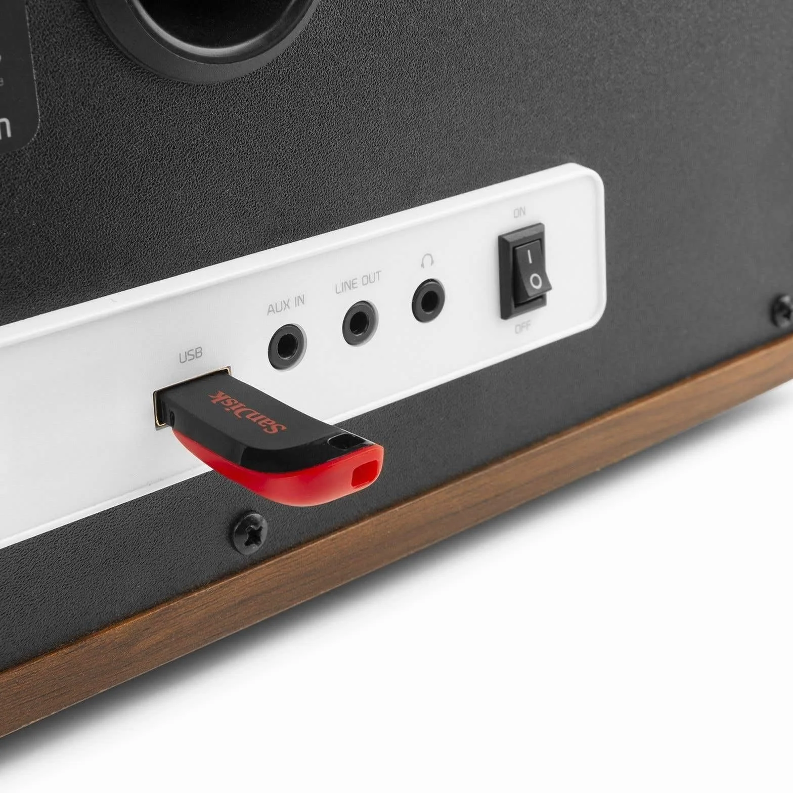 Audizio Lucca Radio Internet con Dab+ y Reproductor CD Acabado en Madera, Bluetooth 5.0, conexión WiFi, conexión USB y Entrada MicroSd, Display de 2,8", función Sleep, Doble Alarma, Mando a Distancia