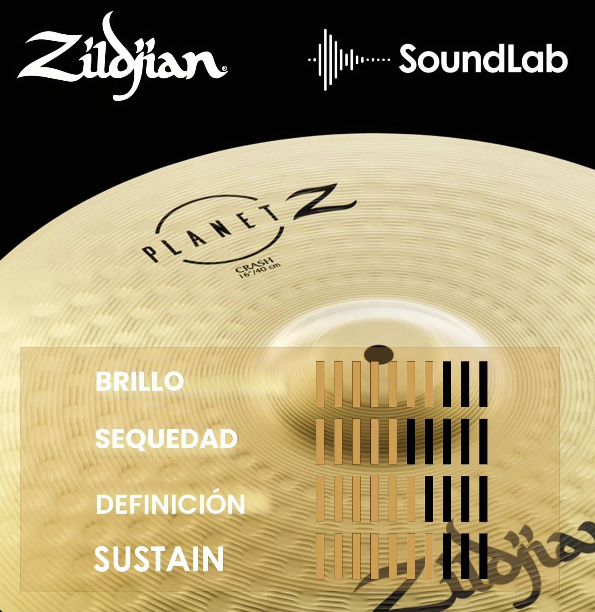 Zildjian ZP16C Planet Z Series - Platillo tipo Crash - 16",Nuevo Modelo