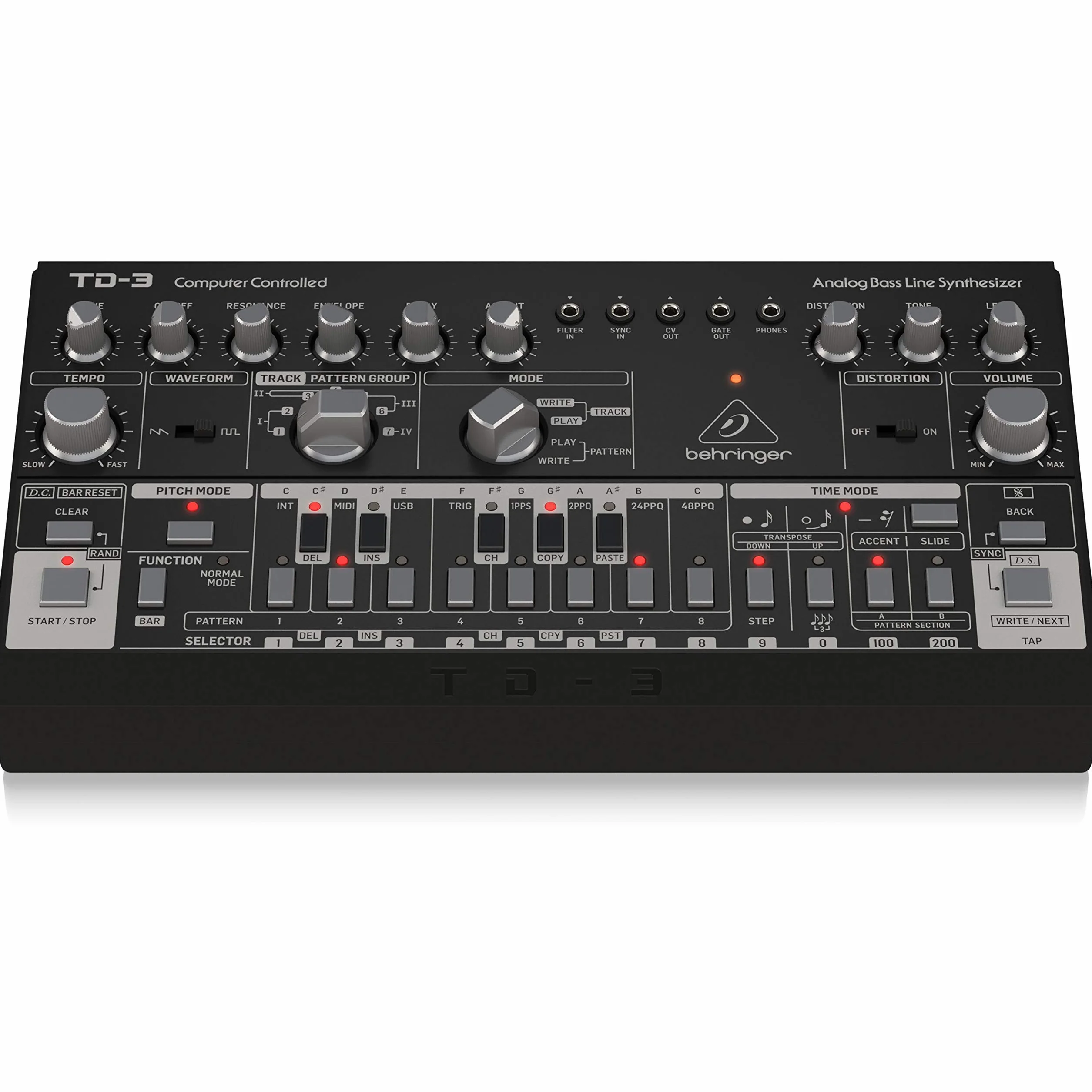Behringer TD-3-BK, Negro (Black)
