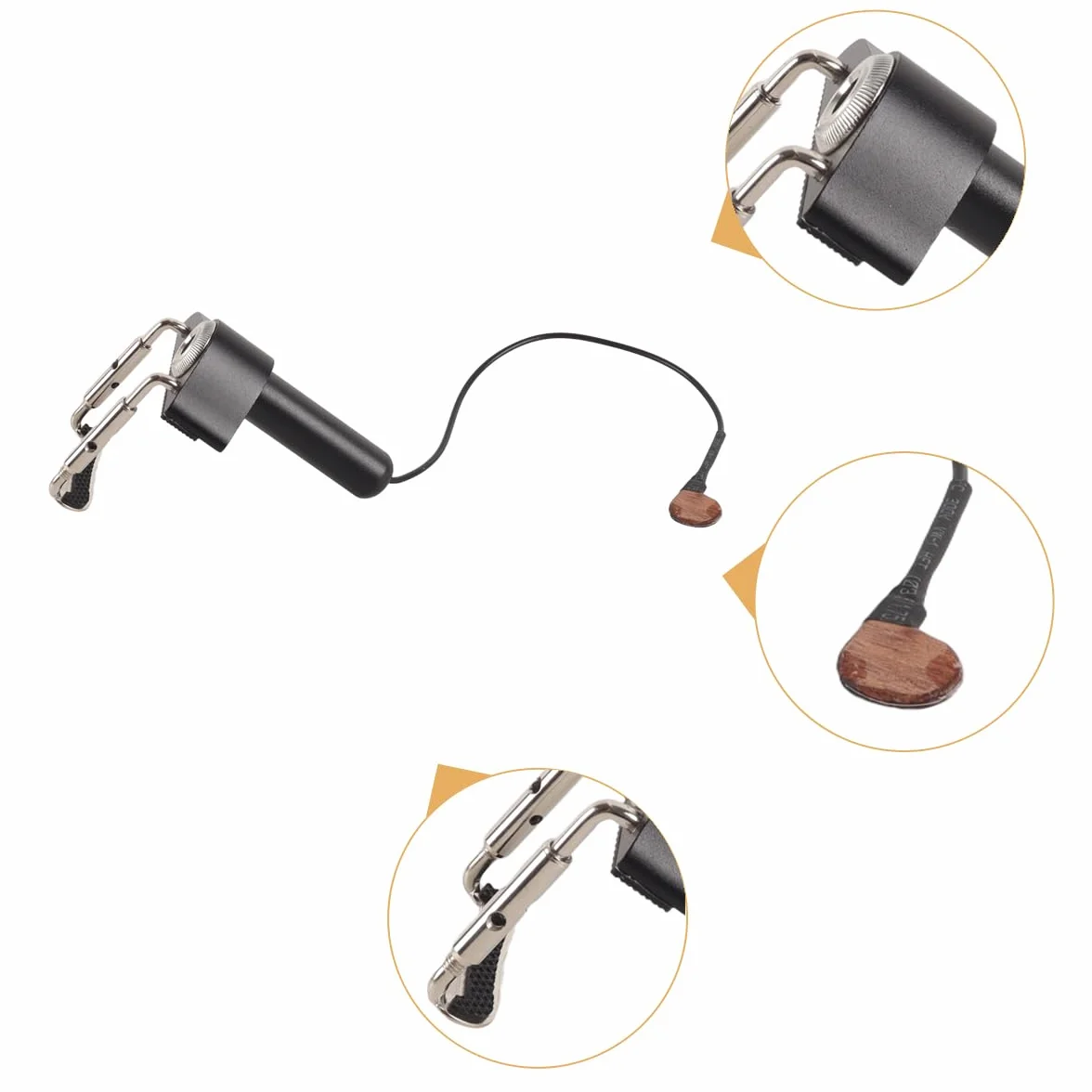 Ubric Sistema de pastilla pasiva para violín y viola, pastilla piezoeléctrica de madera empotrada.