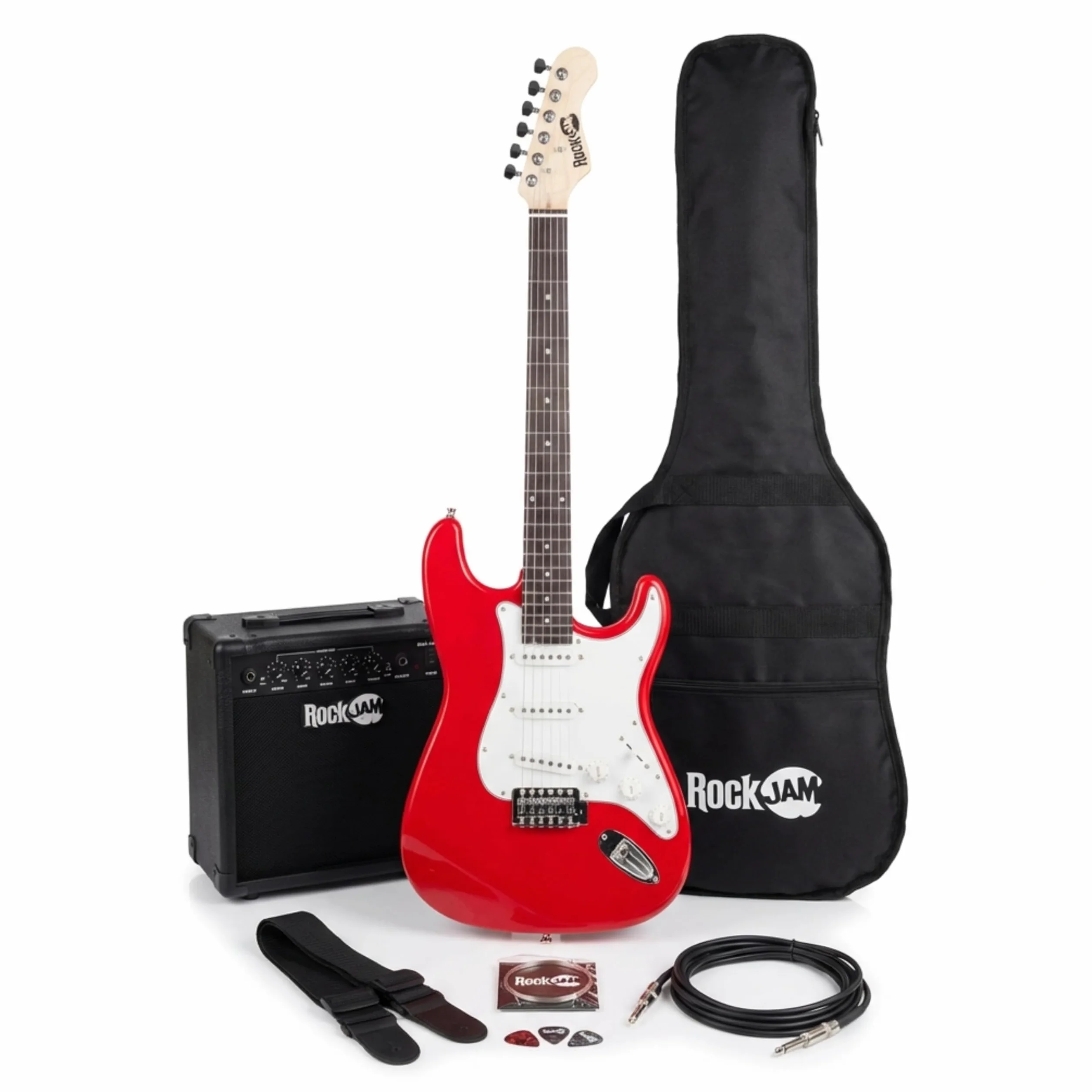 RockJam RJEG02-SK-RD - Kit de guitarra eléctrica
