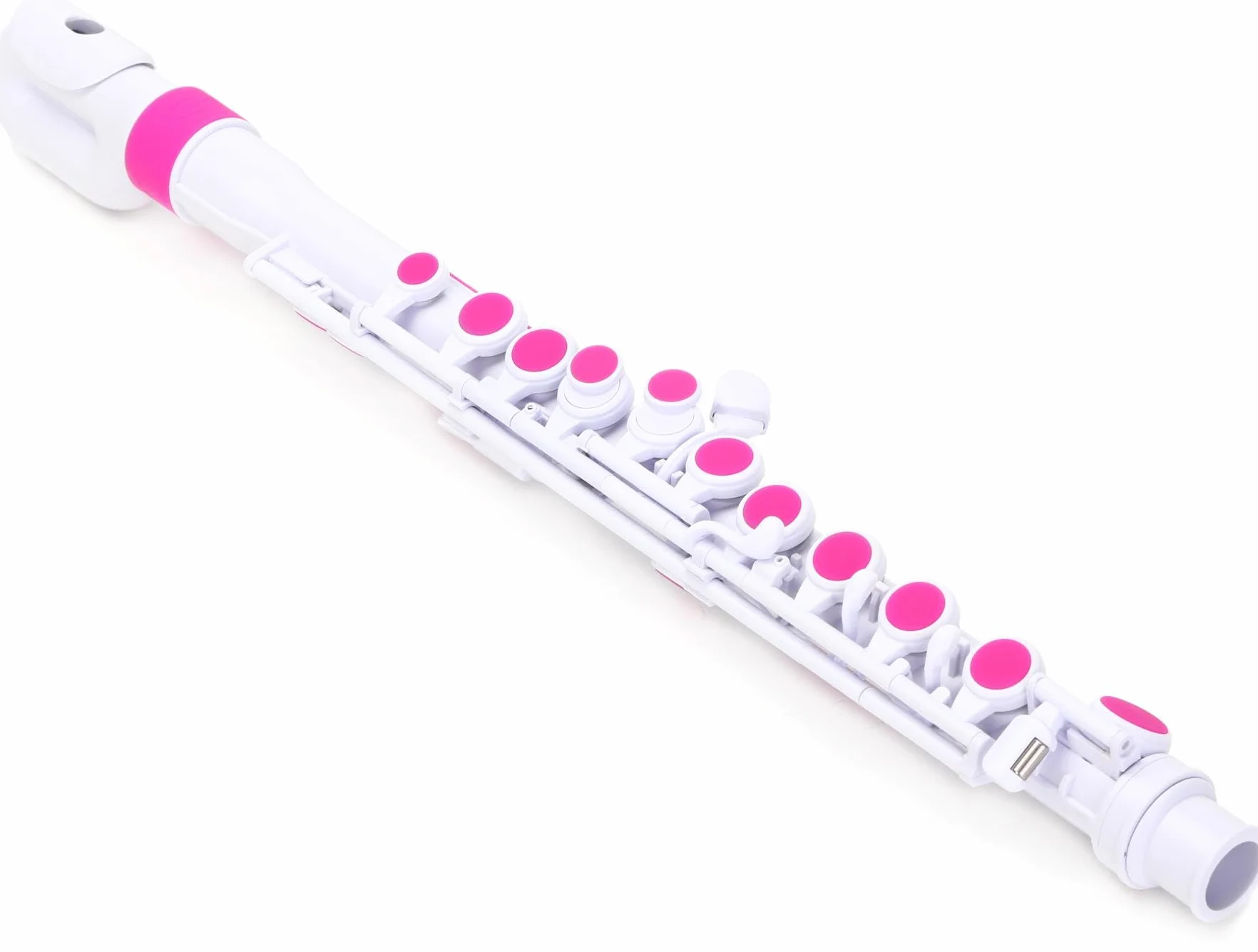 Nuvo jFlute 2.0 en blanco y rosa