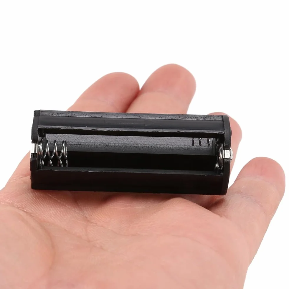 2 piezas negro soporte para batería 3 x 1,5 V AAA pilas antorcha