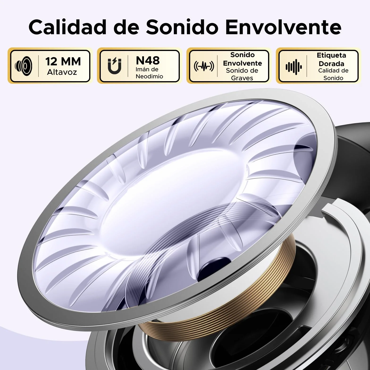 UGREEN HiTune S3 Auriculares Inalámbricos Audifonos Deportivos Auriculares Abiertos con Clip y Cancelación de Ruido ENC 30H de Reproducción Bluetooth 5.4 Carga Rápida USBC HiFi IPX5 Impermeable Negro