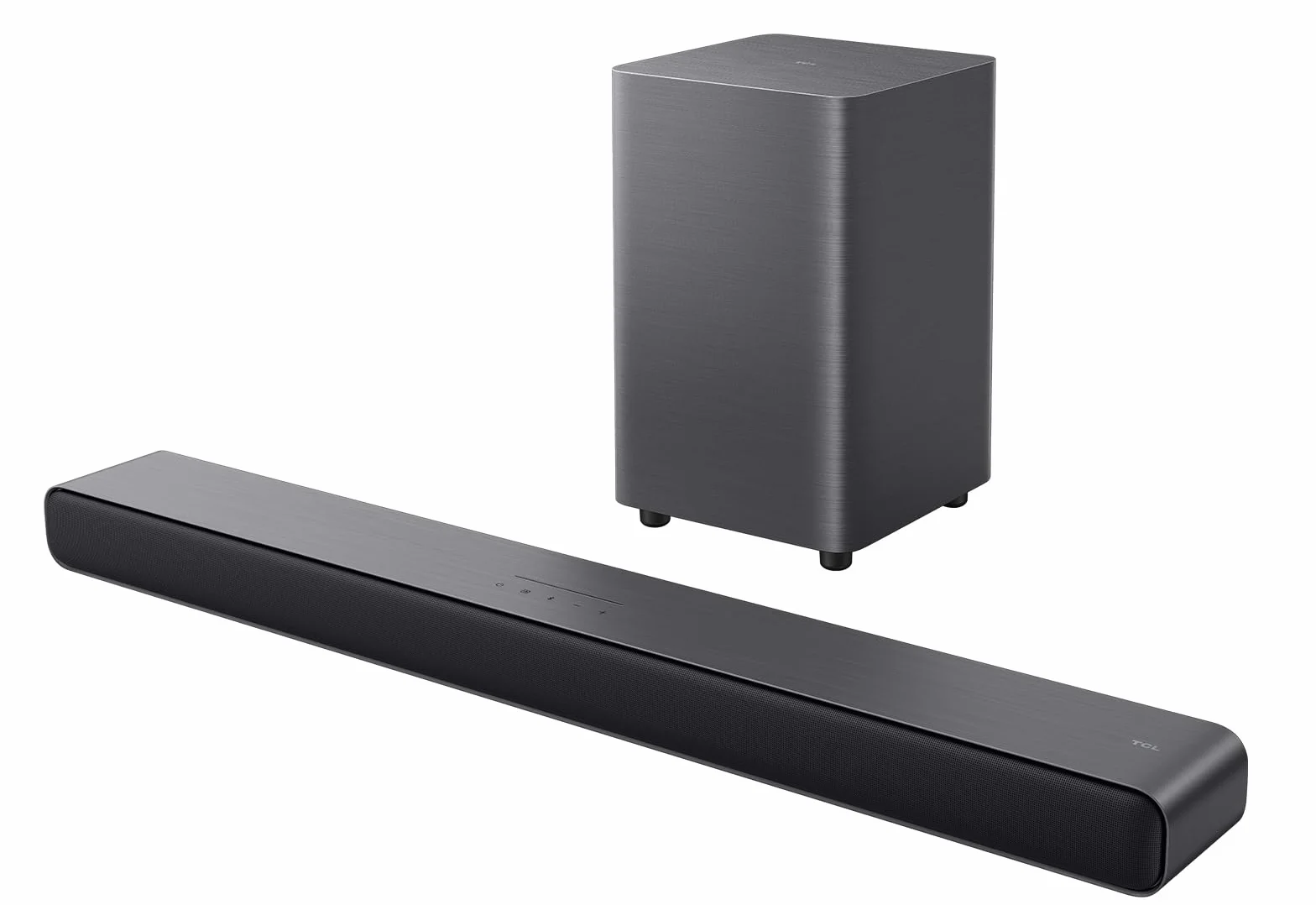 TCL S55HE Barra de Sonido 2.1 220W Subwoofer Inalámbrico Dolby Atmos DTS Virtual:X HDMI eARC Bluetooth 5.3