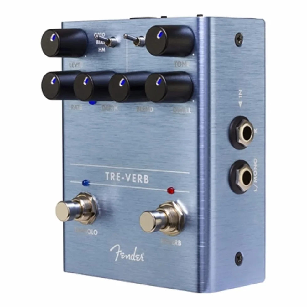 Fender Tre-Verb, Pedal de Efecto para Guitarra, Reverb/Tremolo Digital