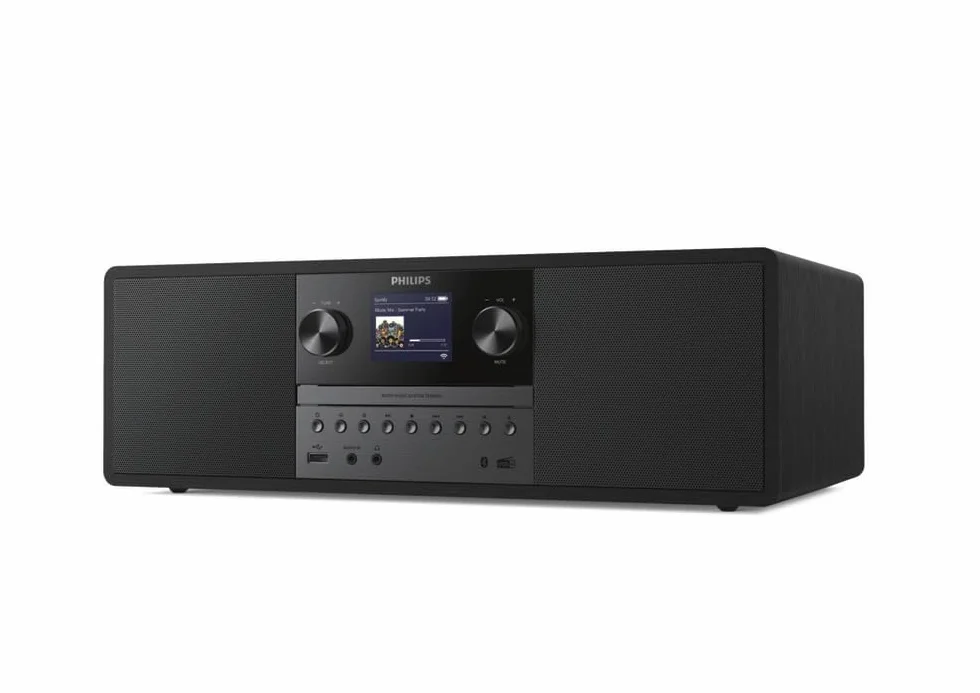 Philips TAM6805 Sistema de música Micro 50W con Radio por Internet, Bluetooth, Spotify Connect, USB, CD, Dab+, FM, Altavoces Bass Reflex – Sistema Compacto para el hogar o la Oficina