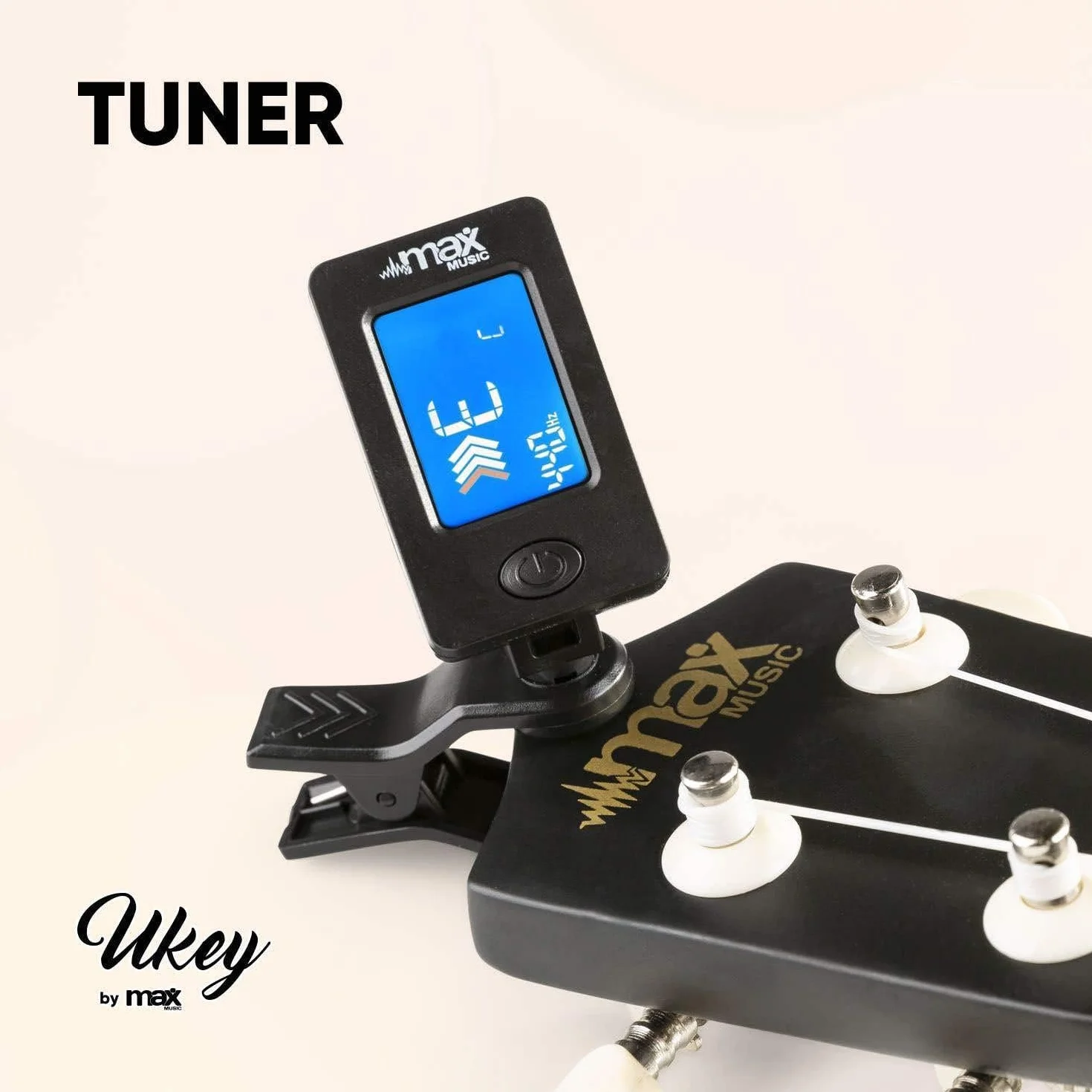 MAX UKEY Set de Ukelele soprano fabricado en madera de Tilo - ukelele adulto Incluye: guitarra ukelele de madera de 21 pulgadas, bolsa de ukulele, púas, afinador y cuerdas de repuesto - Color Negro
