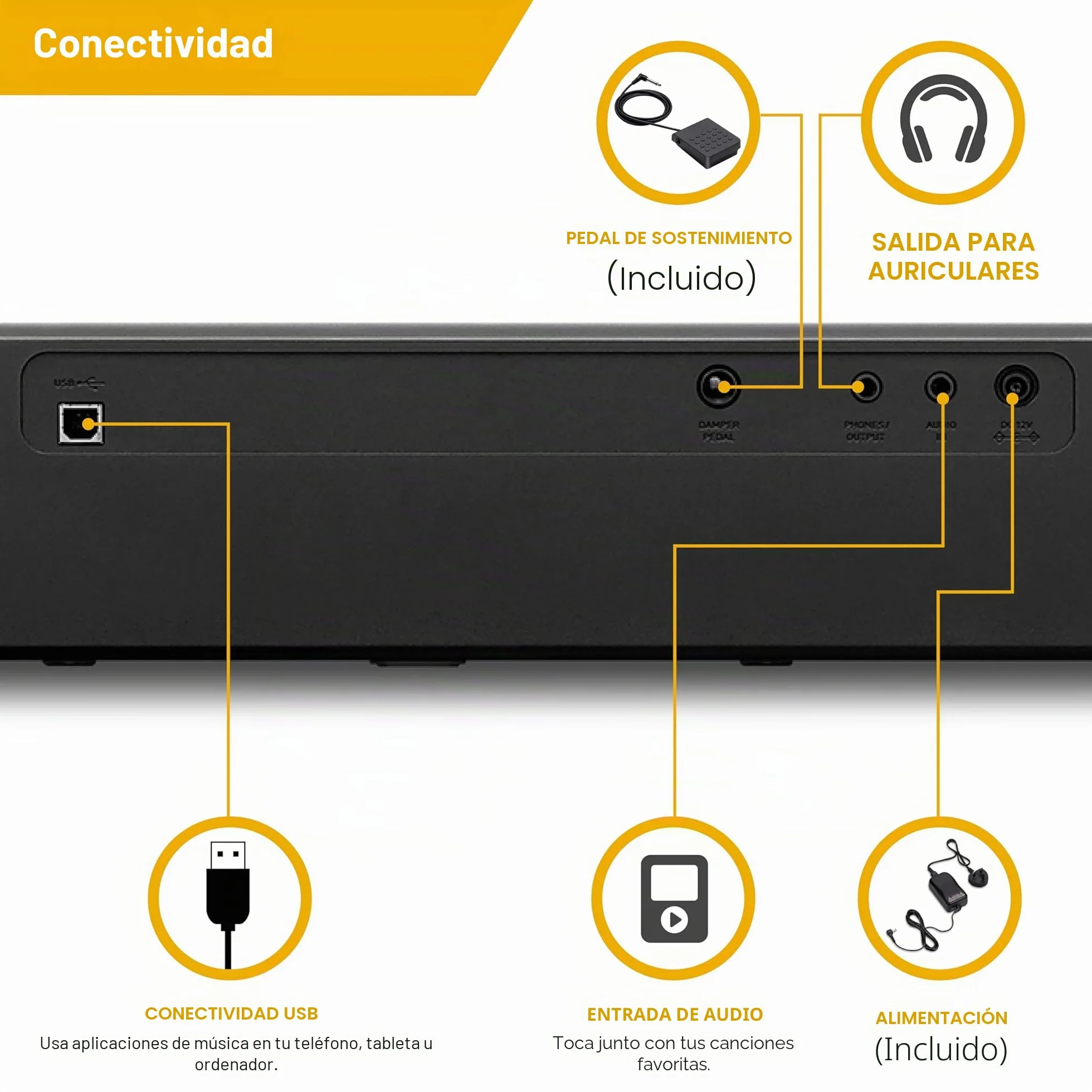 Casio CDP-S110 Piano Digital con teclado contrapesado