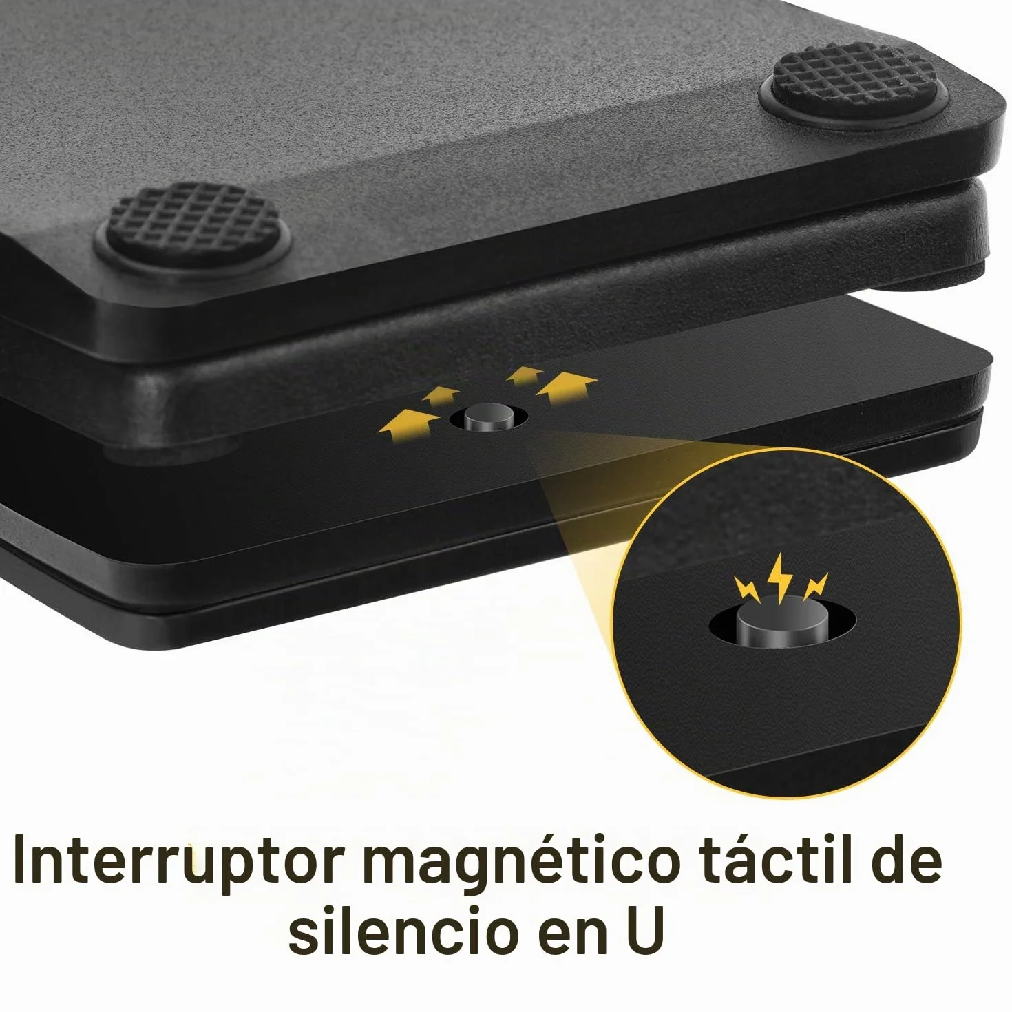 Donner Pedal Página Bluetooth Recargable para Tablet, Negro