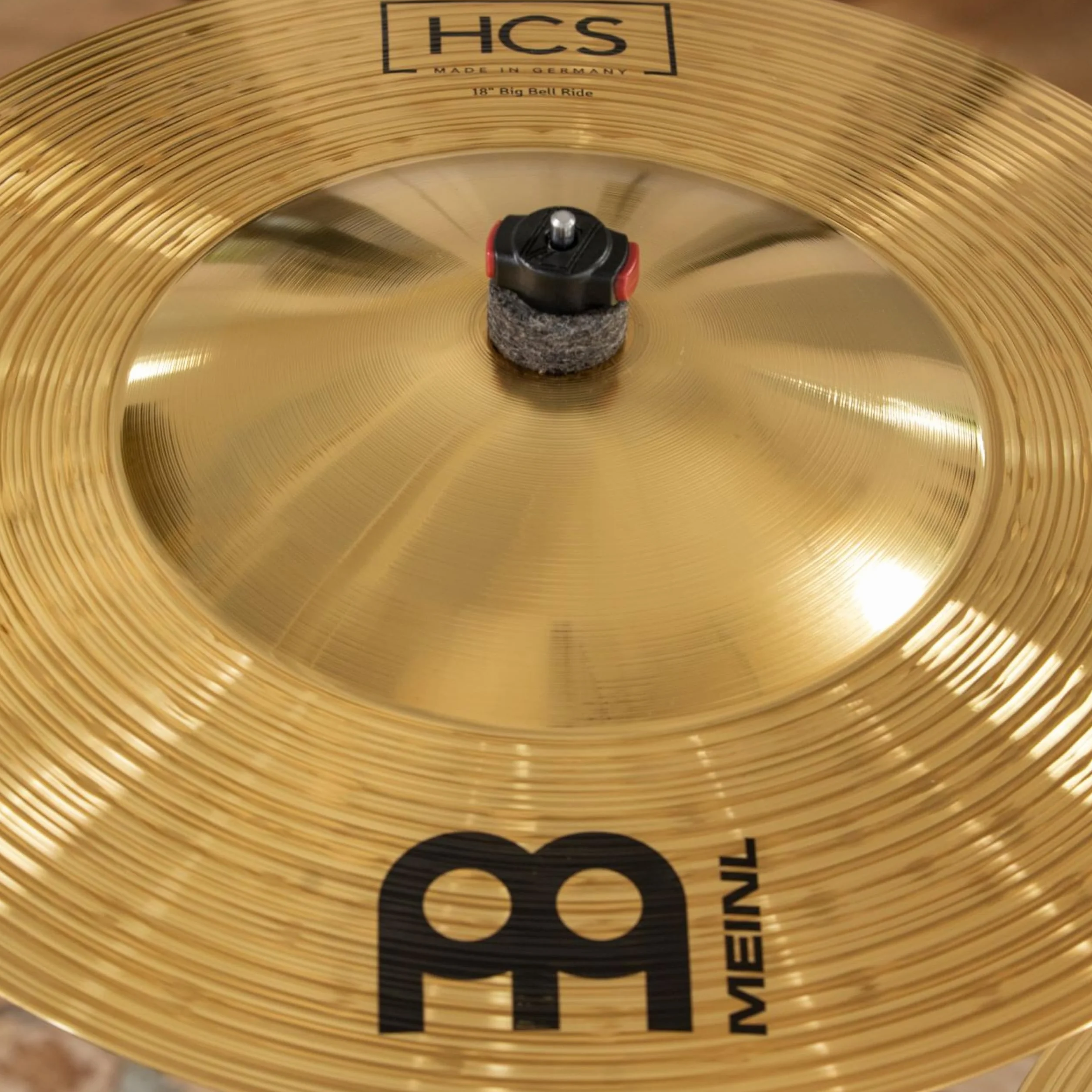Meinl Cymbals HCS Plato Big Bell Ride de 18 pulgadas (45,72cm) Platillos de Batería – Acabado Tradicional, Latón (HCS18BBR)