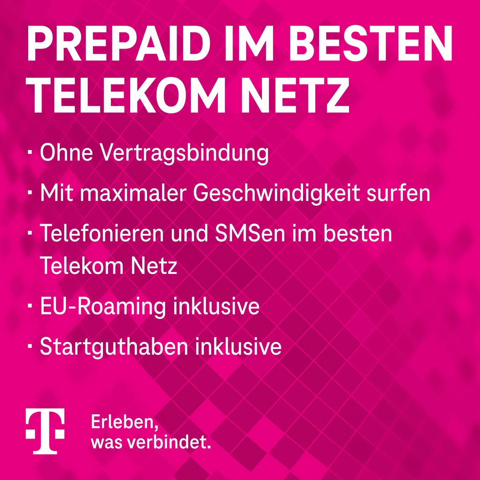 Telekom MagentaMobil Prepaid L 8GB Tarjeta SIM sin Contrato Allnet Flat 5G/LTE MAX Hotspot Flat