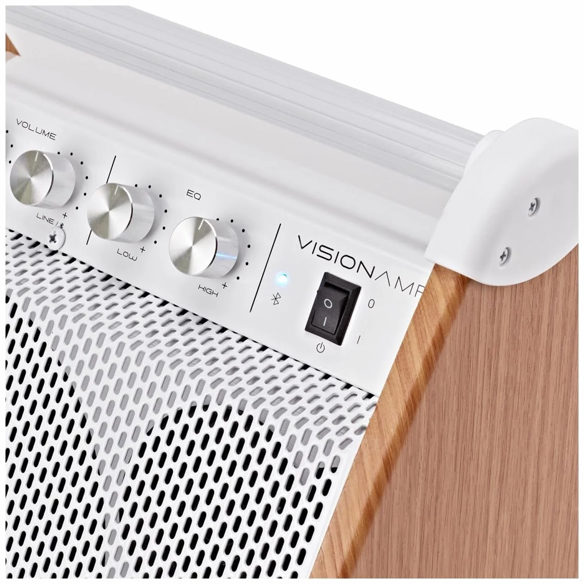 VISIONAMP Amplificador de Batería Electrónica y Teclado de Piano Electrónico Portátil de 50W - Blanco