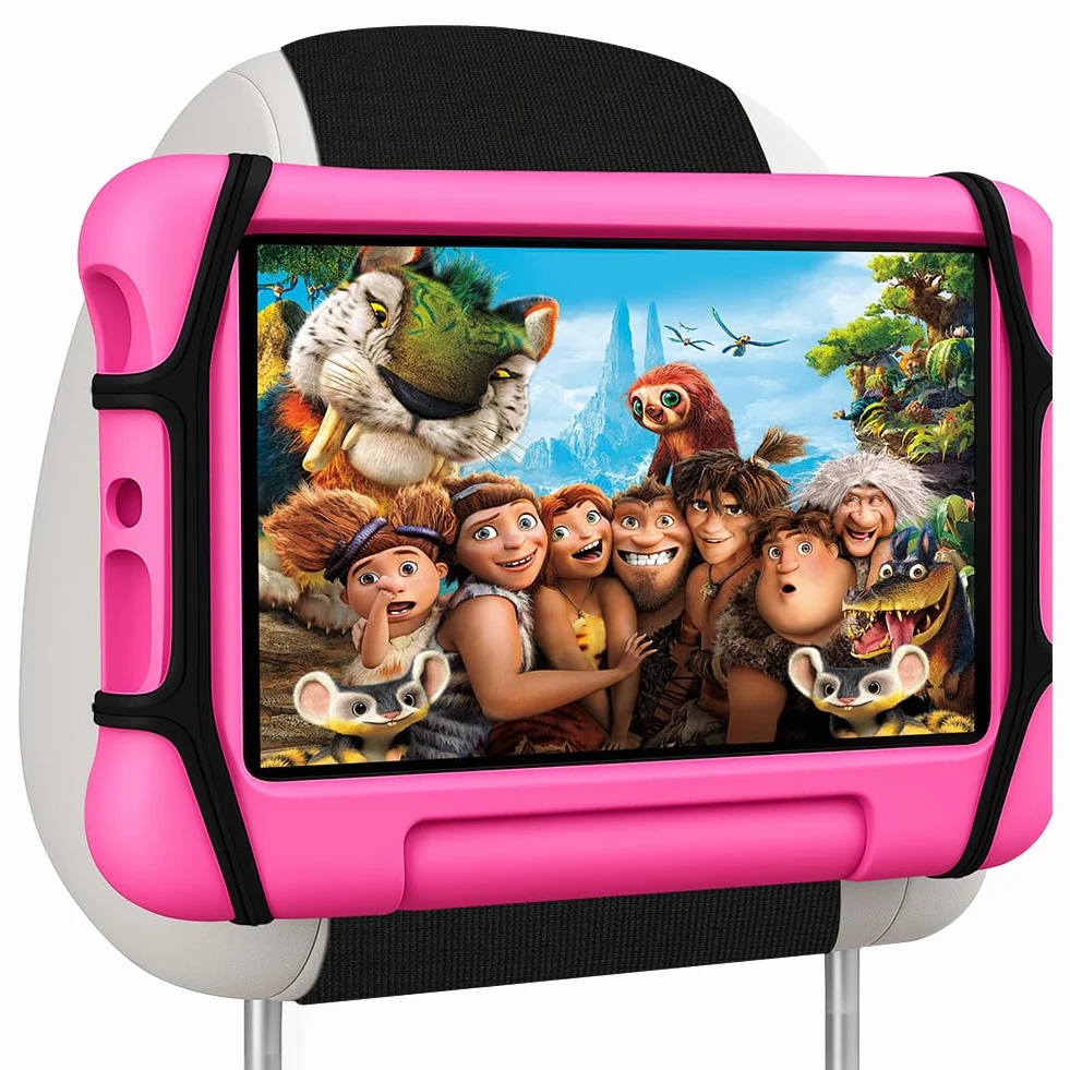 URAQT Soporte Tablet Coche, Soporte Reposacabezas Asiento Trasero para Automóvil 360°Rotación Soporte de Montaje Extensible Compatible con iPad, Switch, Galaxy Tabs y otras tabletas de 7 a 11 pulgadas