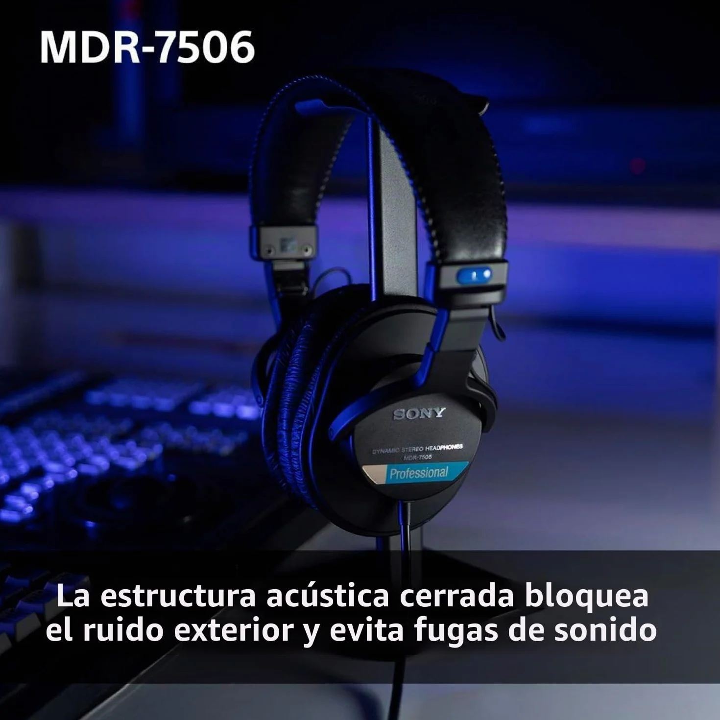 Sony MDR-7506 - Auriculares de diadema cerrados (reducción de ruido, 3.5 mm), negro