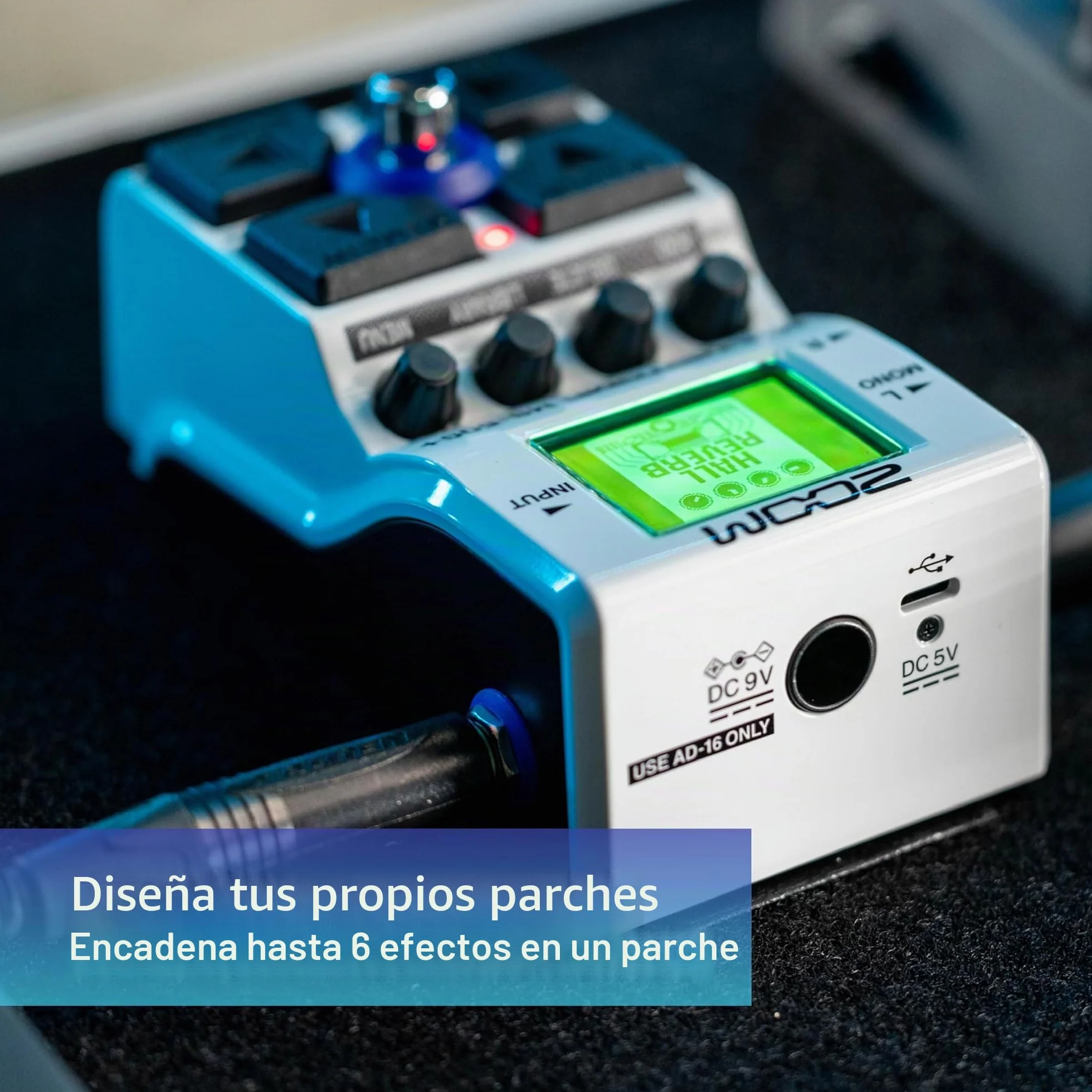 Zoom MS-50G+ Pedal multiefectos para guitarra, 1 stompbox, 100 efectos, salidas estéreo, afinador, incluye drivers, modulaciones, delays, reverbs, compresores y más