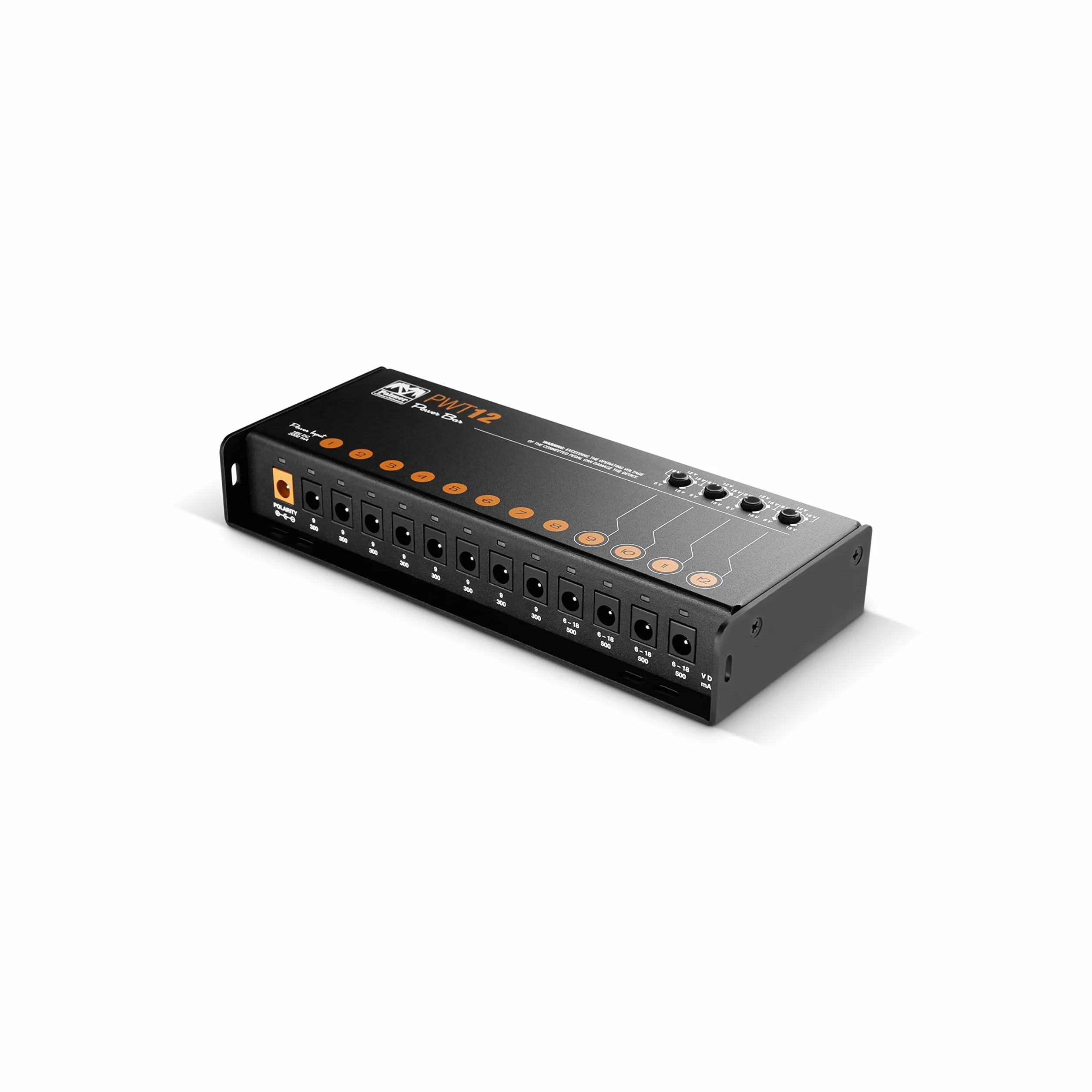 Palmer PWT 12 MK 2 - Fuente de alimentación universal para pedalera con 12 salidas