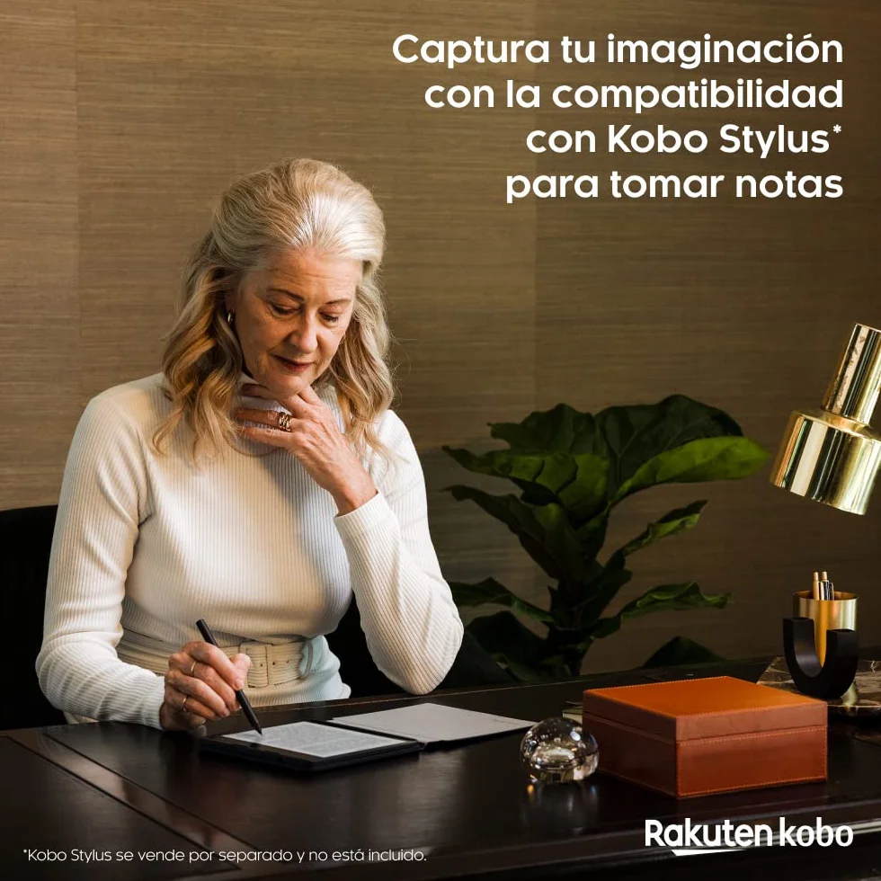 Rakuten Kobo Sage eReader 8" táctil HD Carta E Ink antirreflejos Resistente al Agua 32GB Negro