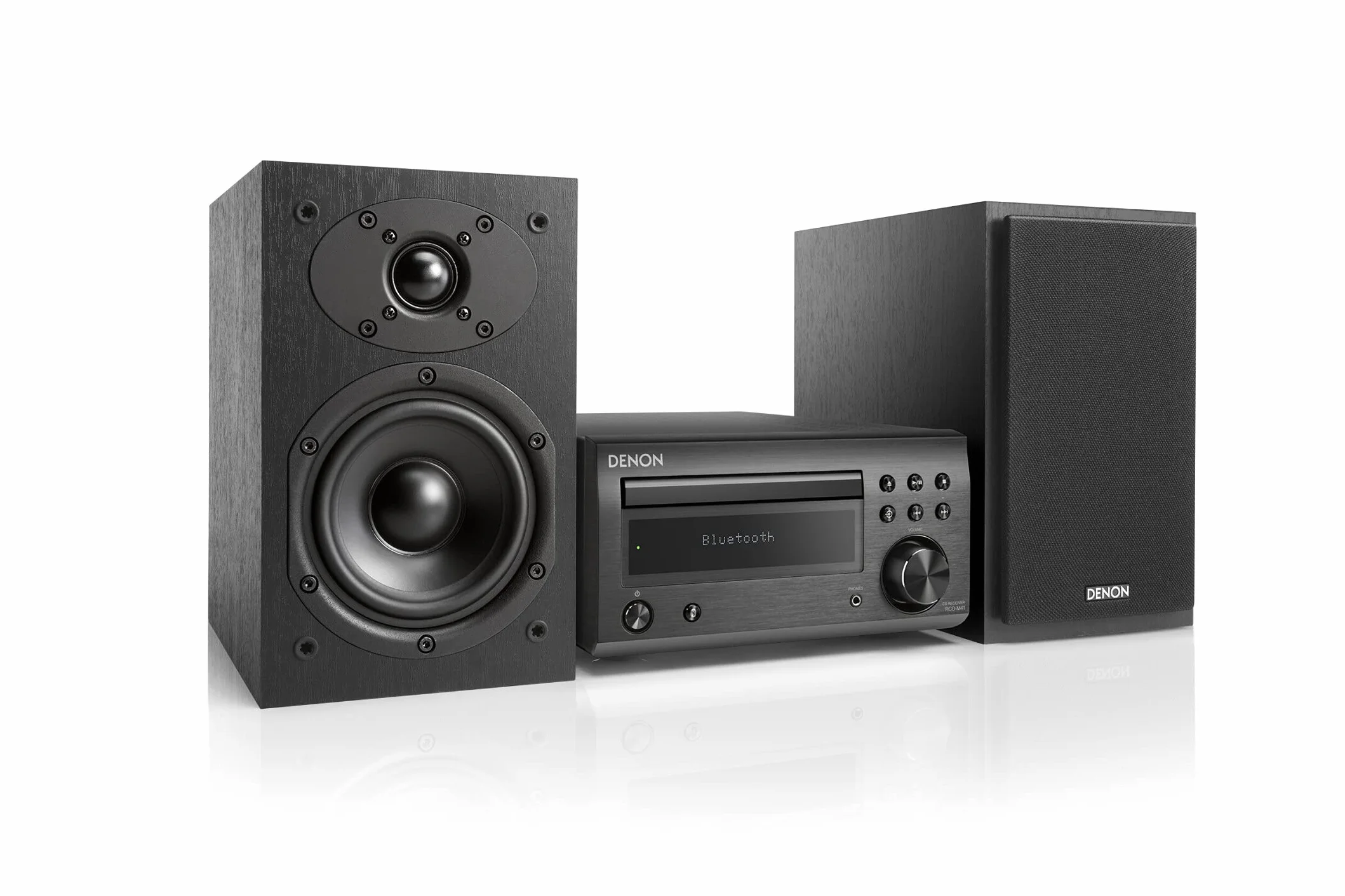 Denon D-M41 - Microcadena con lector de CD y Bluetooth, color Negro