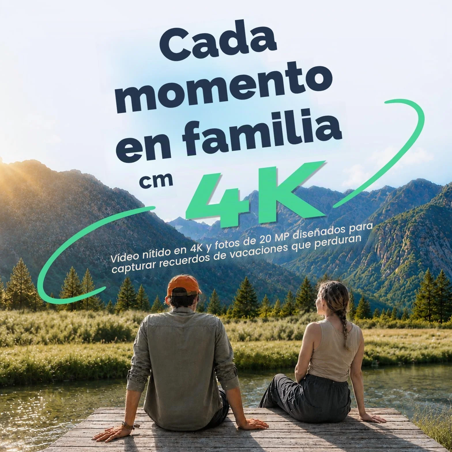 AKASO V50 X Cámara Deportiva 4K 128GB microSDXC U3 WiFi 20MP Sumergible 40M Pantalla Táctil Control Remoto