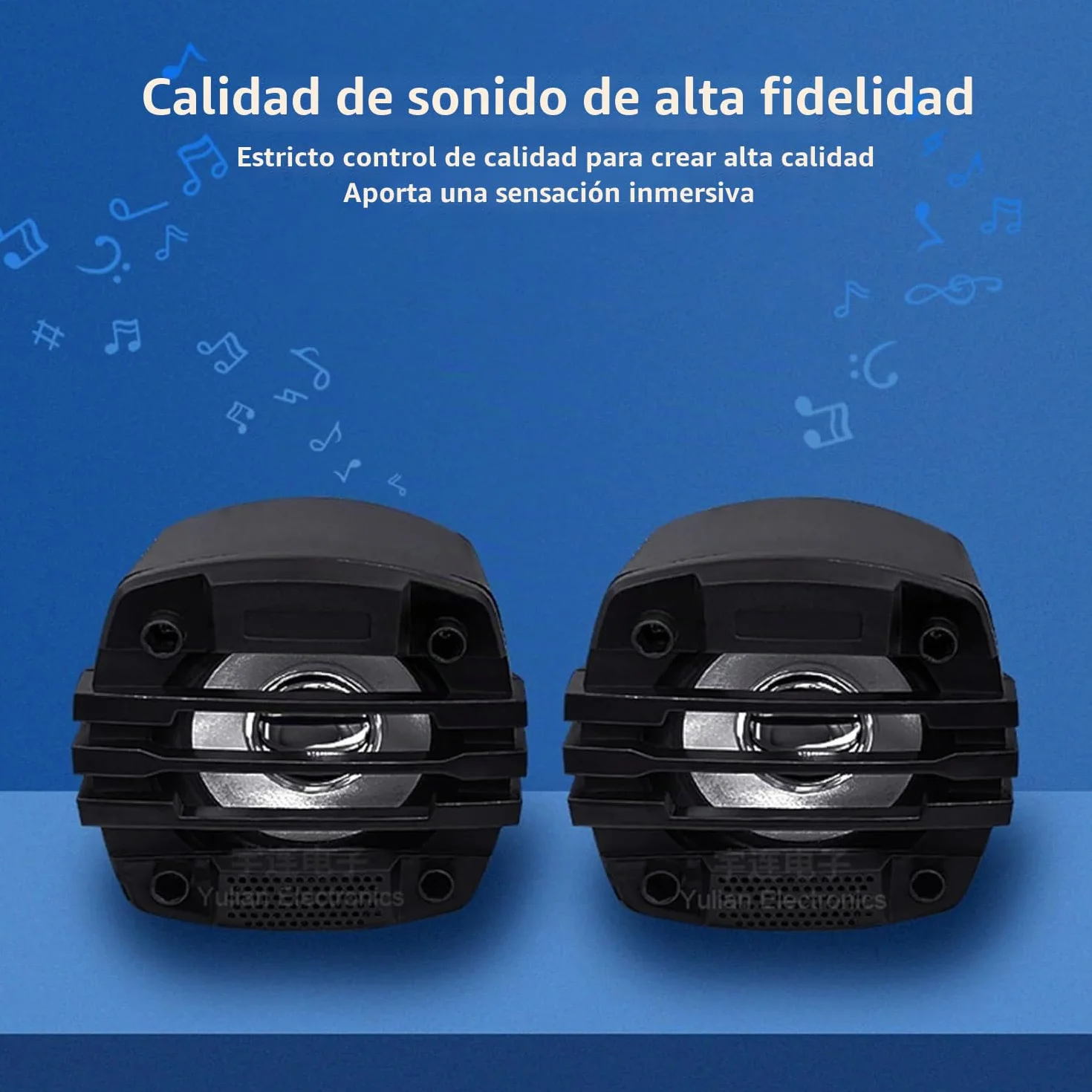 Altavoz moto manillar Systèmes Audio stéréo de guidon Avec Radio FM et Bouton de contrôle, gamme complète étanche Bluetooth Haut-parleurs stéréo Pour Scooter 12V VTT