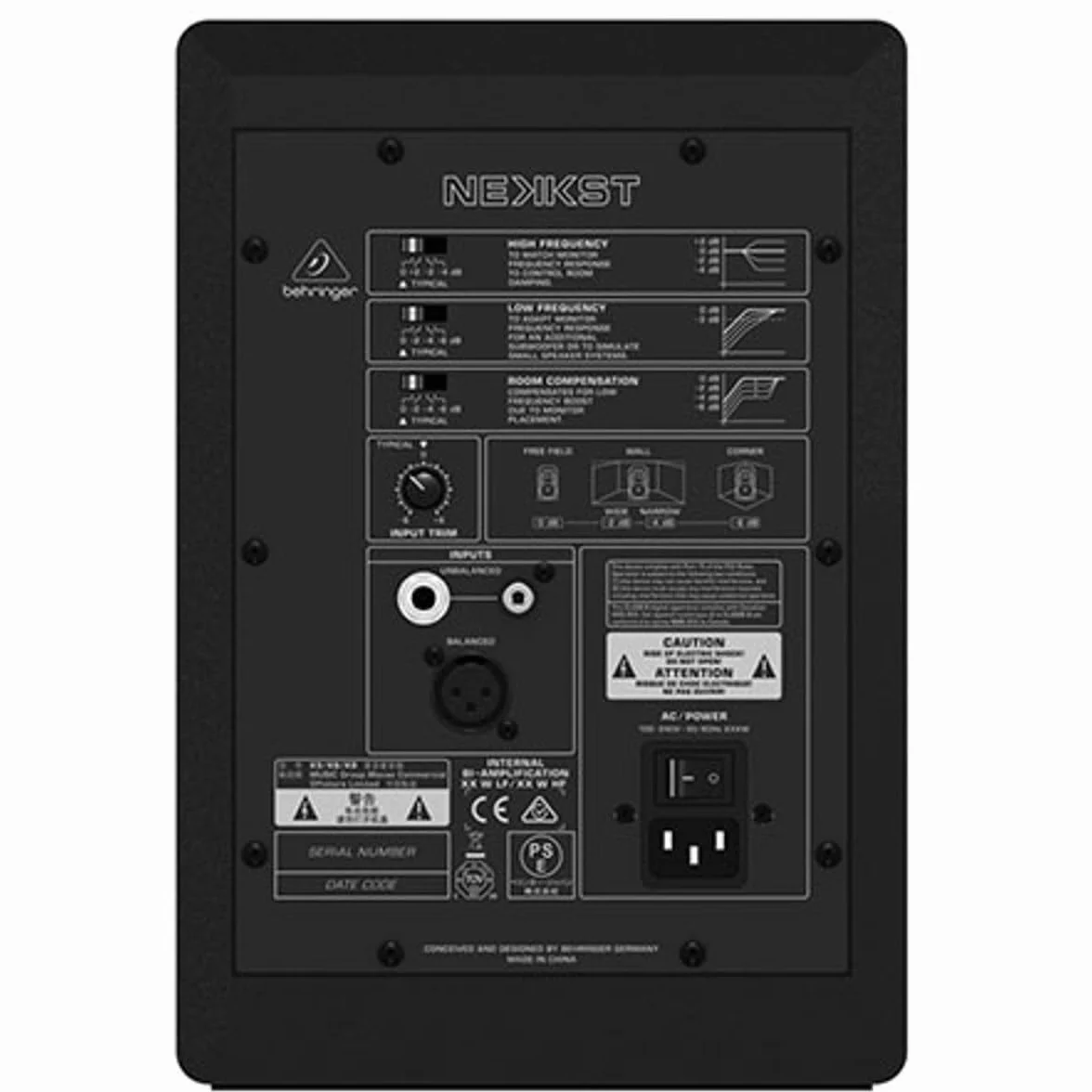 Behringer NEKKST K5 Monitor de estudio biamplificado de 5" para audiófilos con tecnología avanzada de guía de ondas